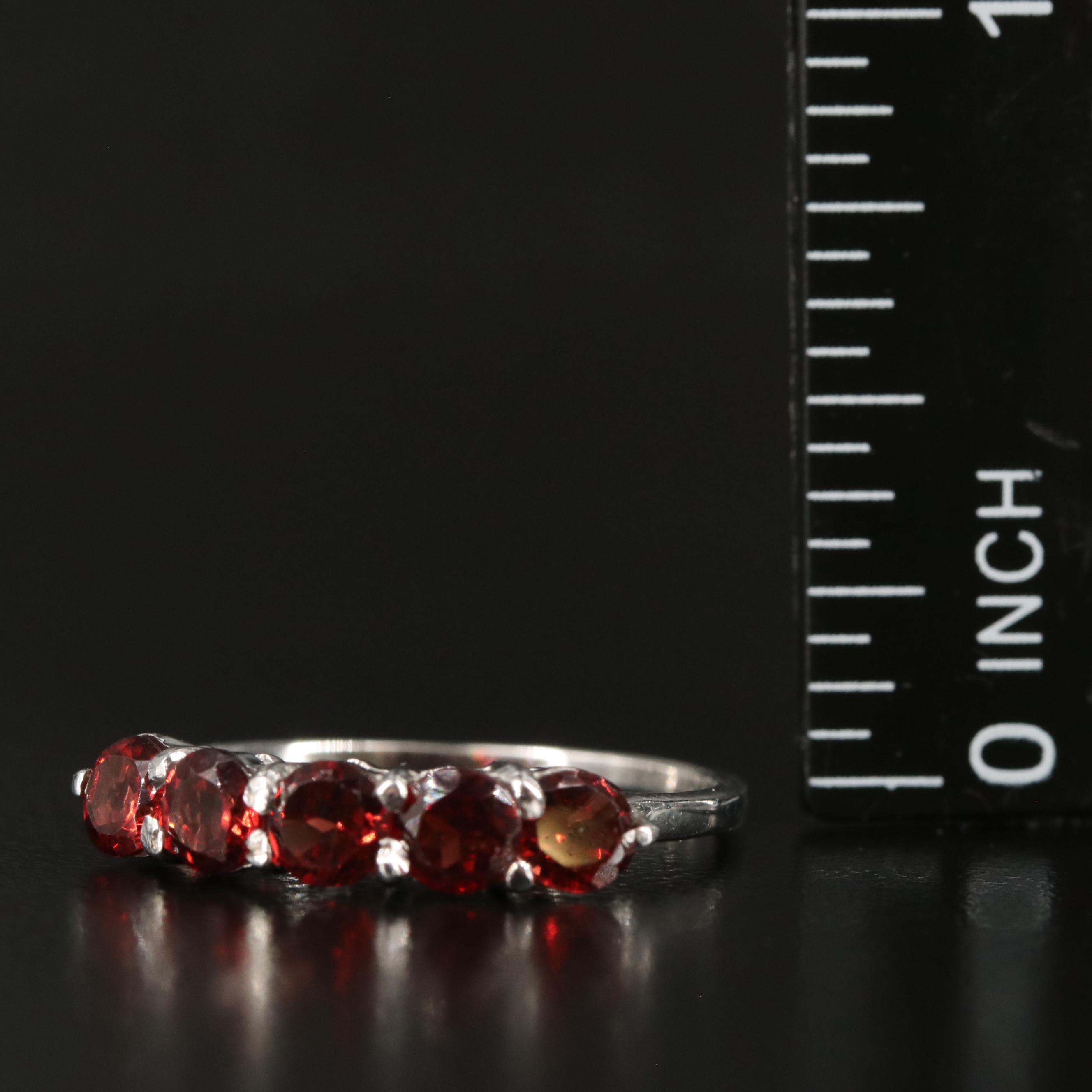 Sterling Garnet Ring