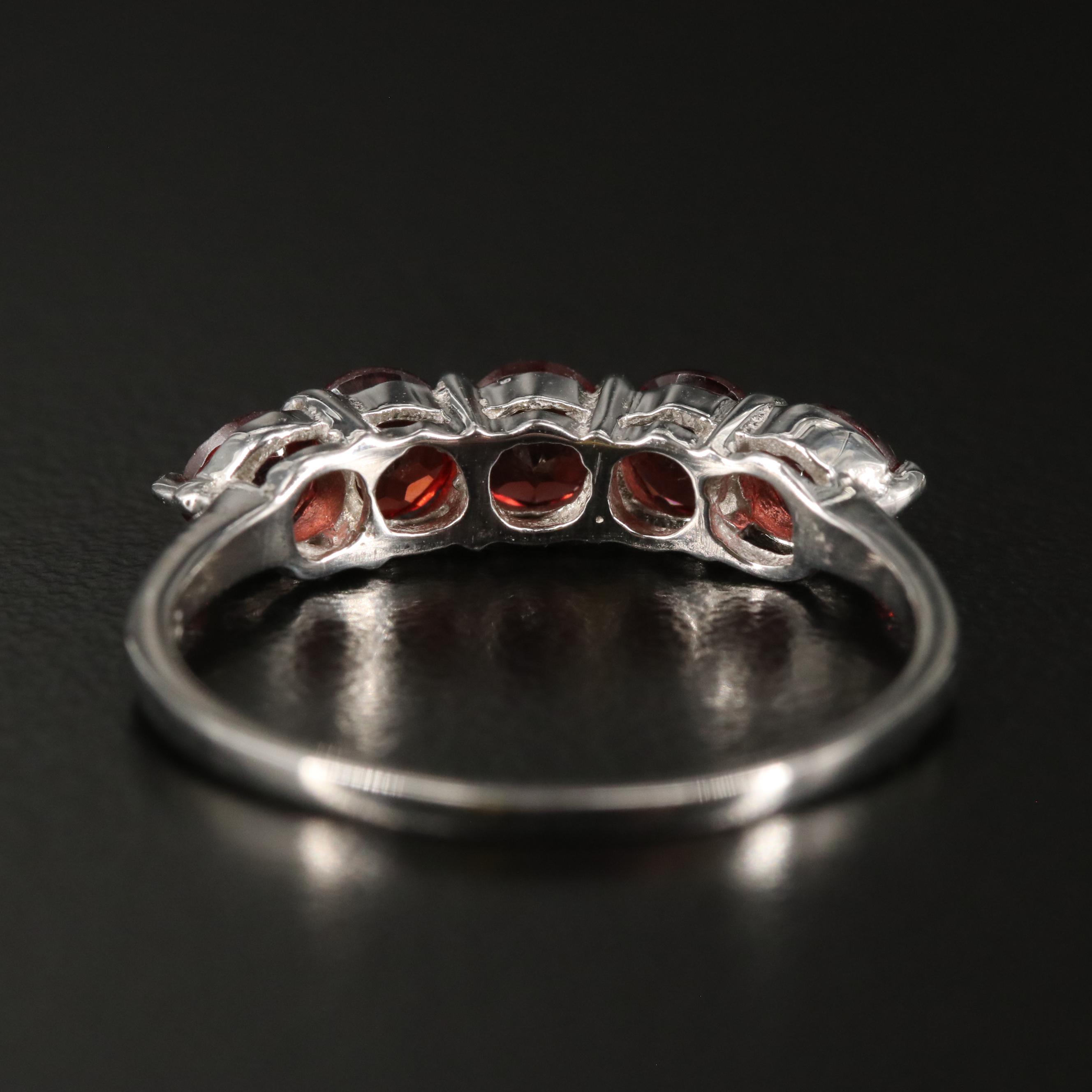 Sterling Garnet Ring