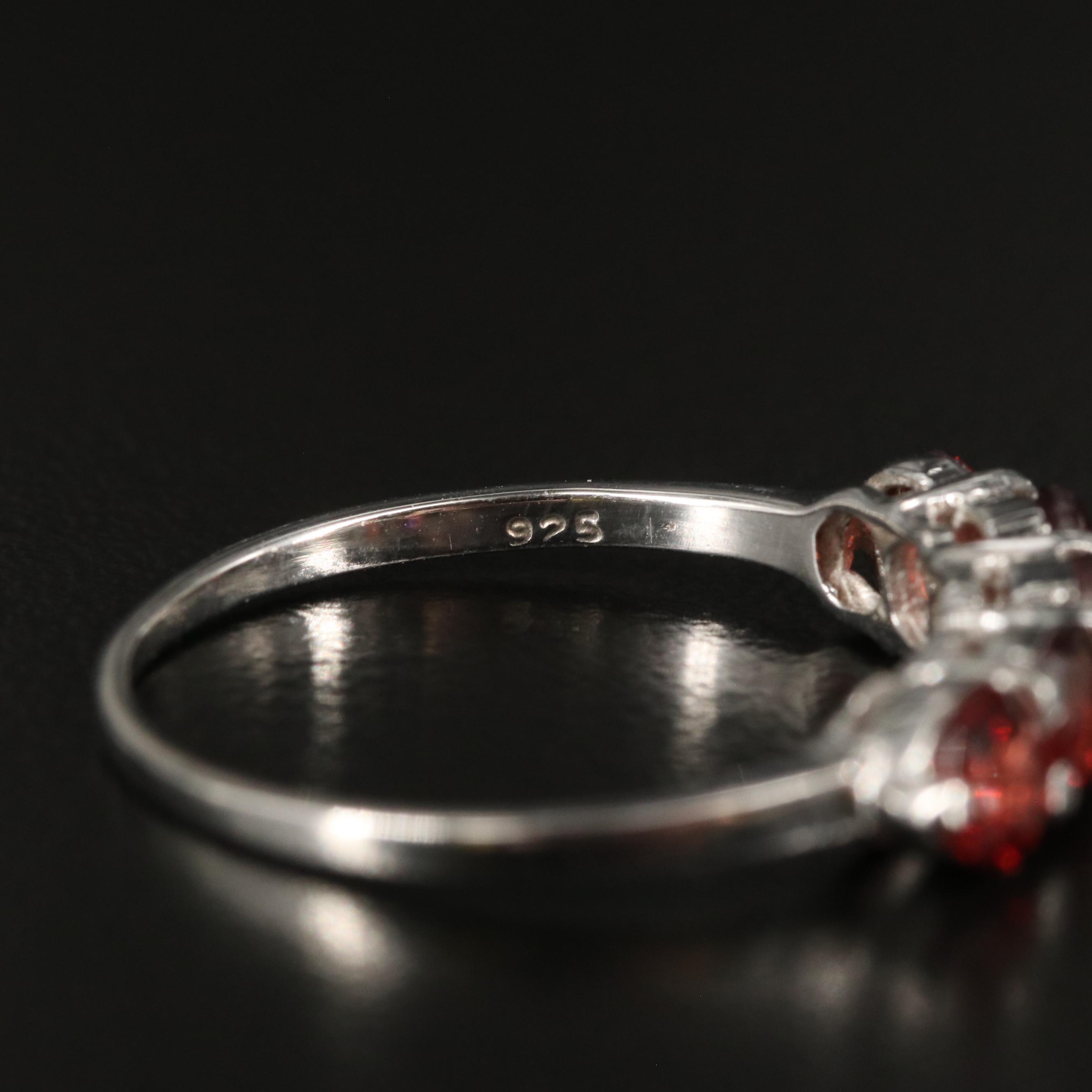 Sterling Garnet Ring