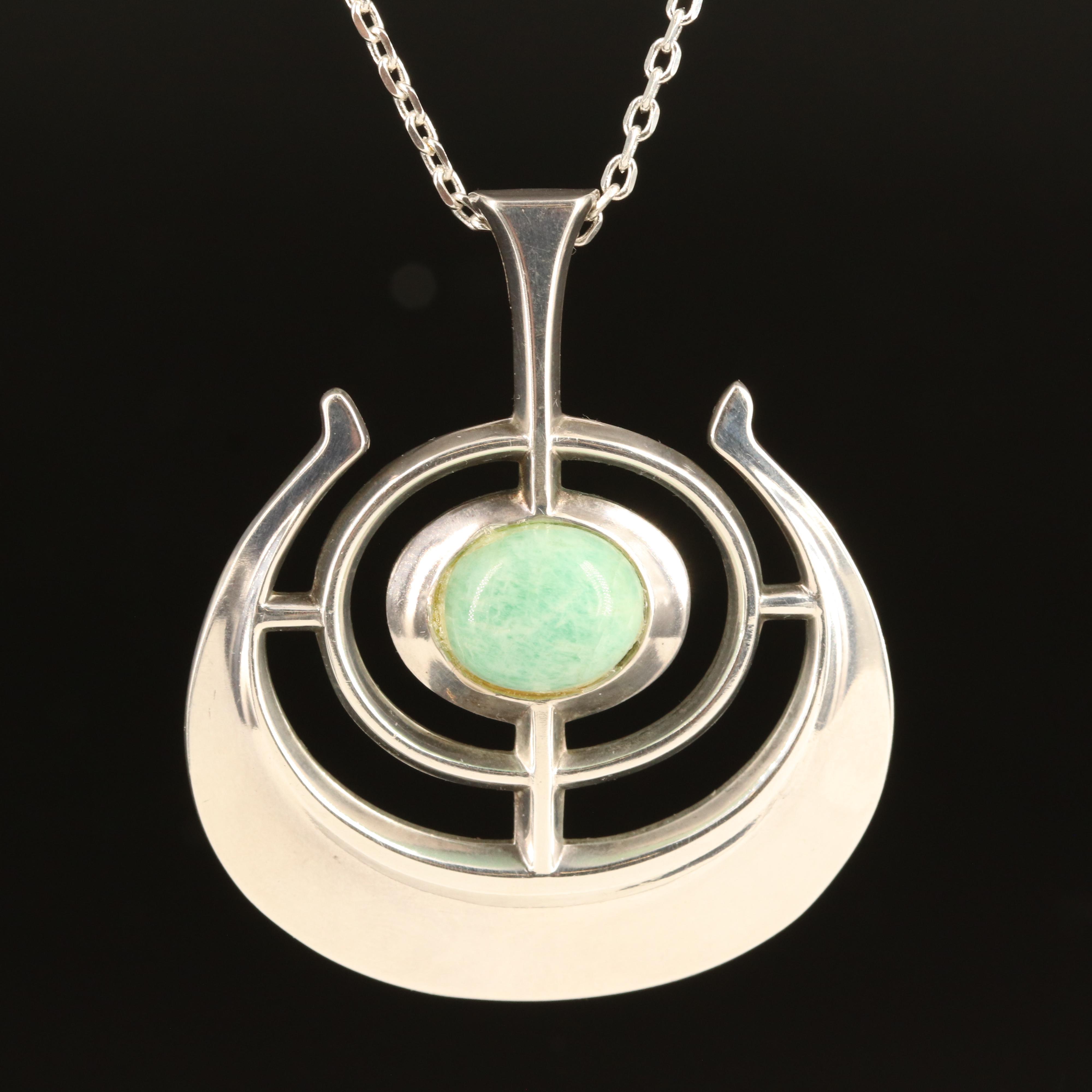 Bjorn Sigurd Ostern for David Andersen "Ship of Good Fortune" Sterling Necklace