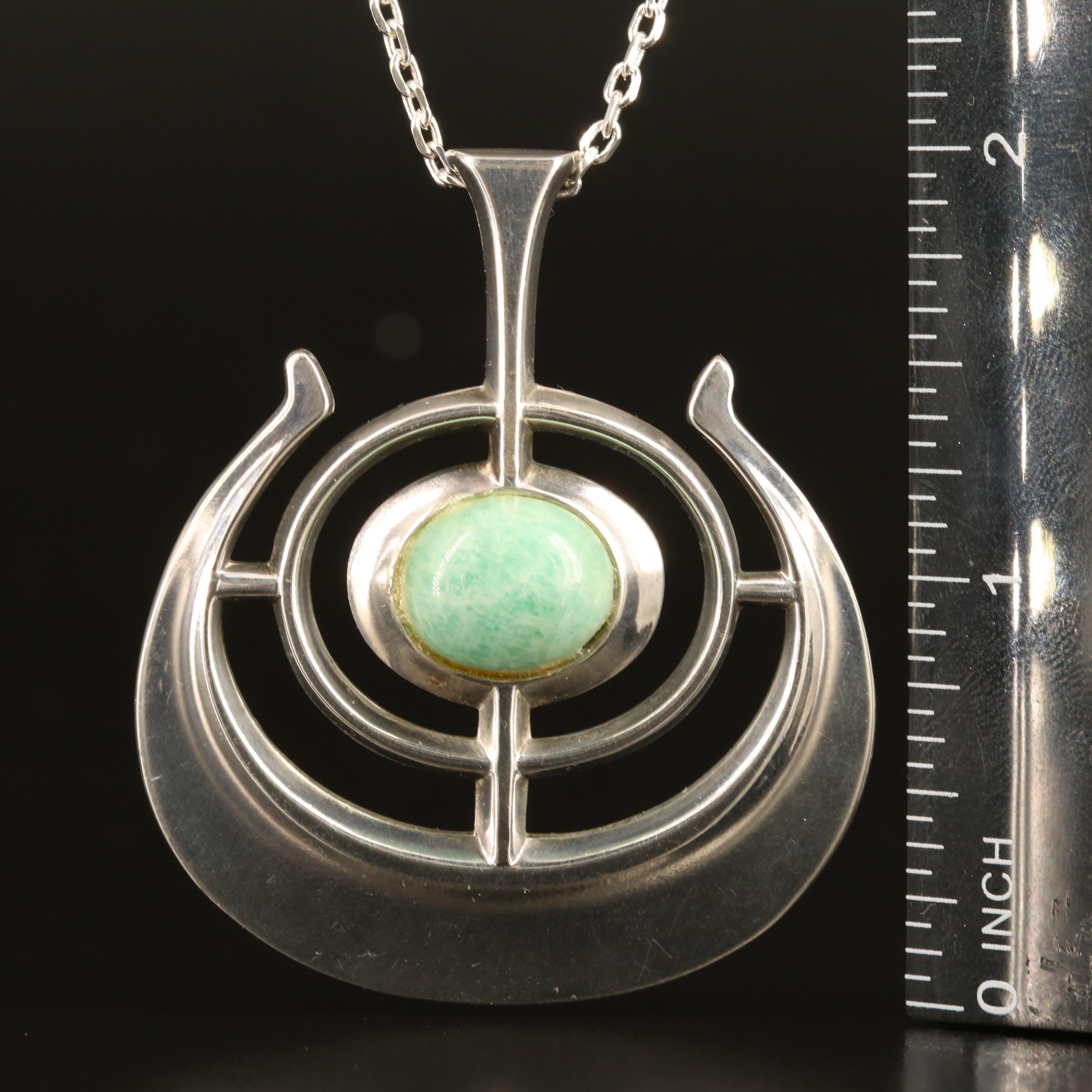 Bjorn Sigurd Ostern for David Andersen "Ship of Good Fortune" Sterling Necklace