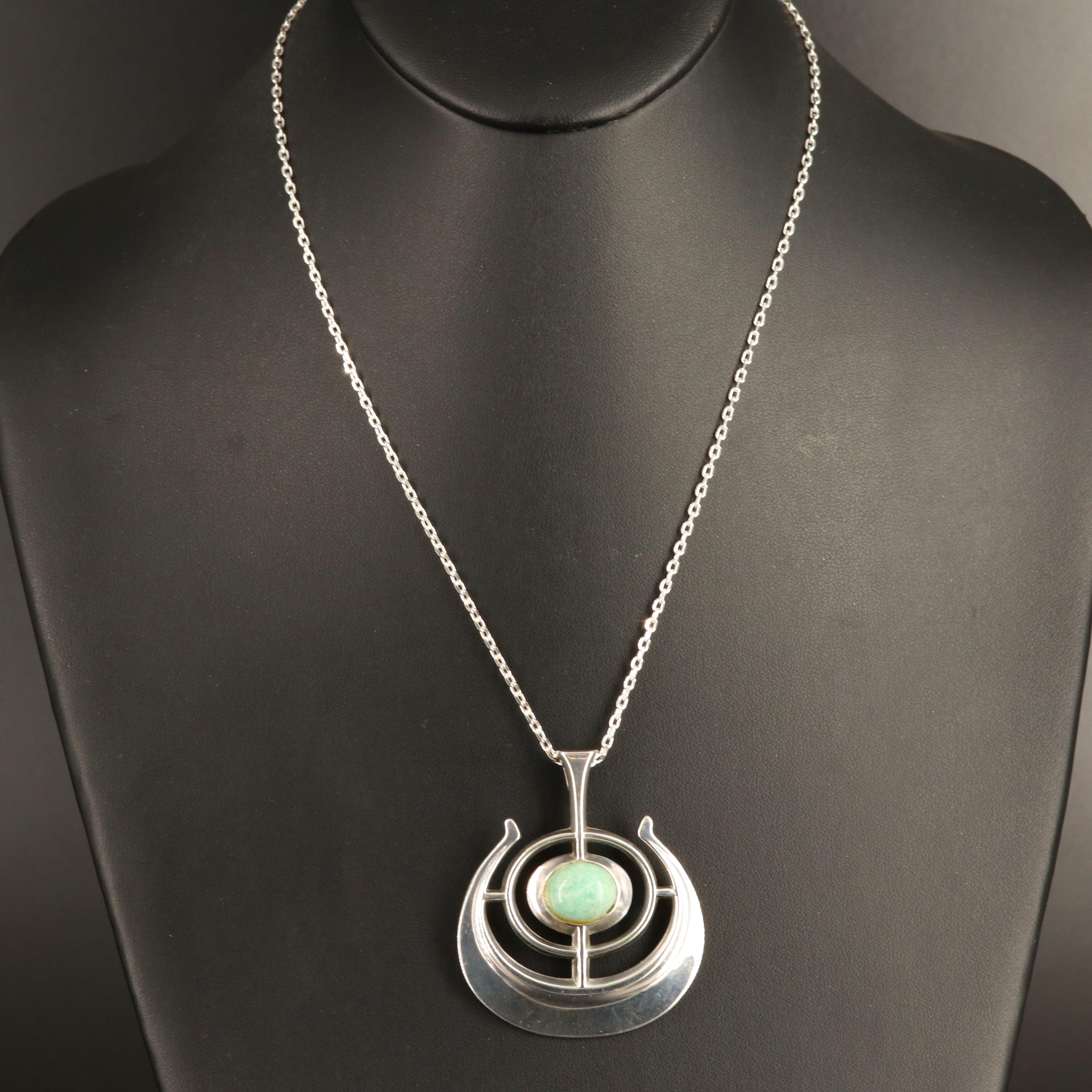 Bjorn Sigurd Ostern for David Andersen "Ship of Good Fortune" Sterling Necklace