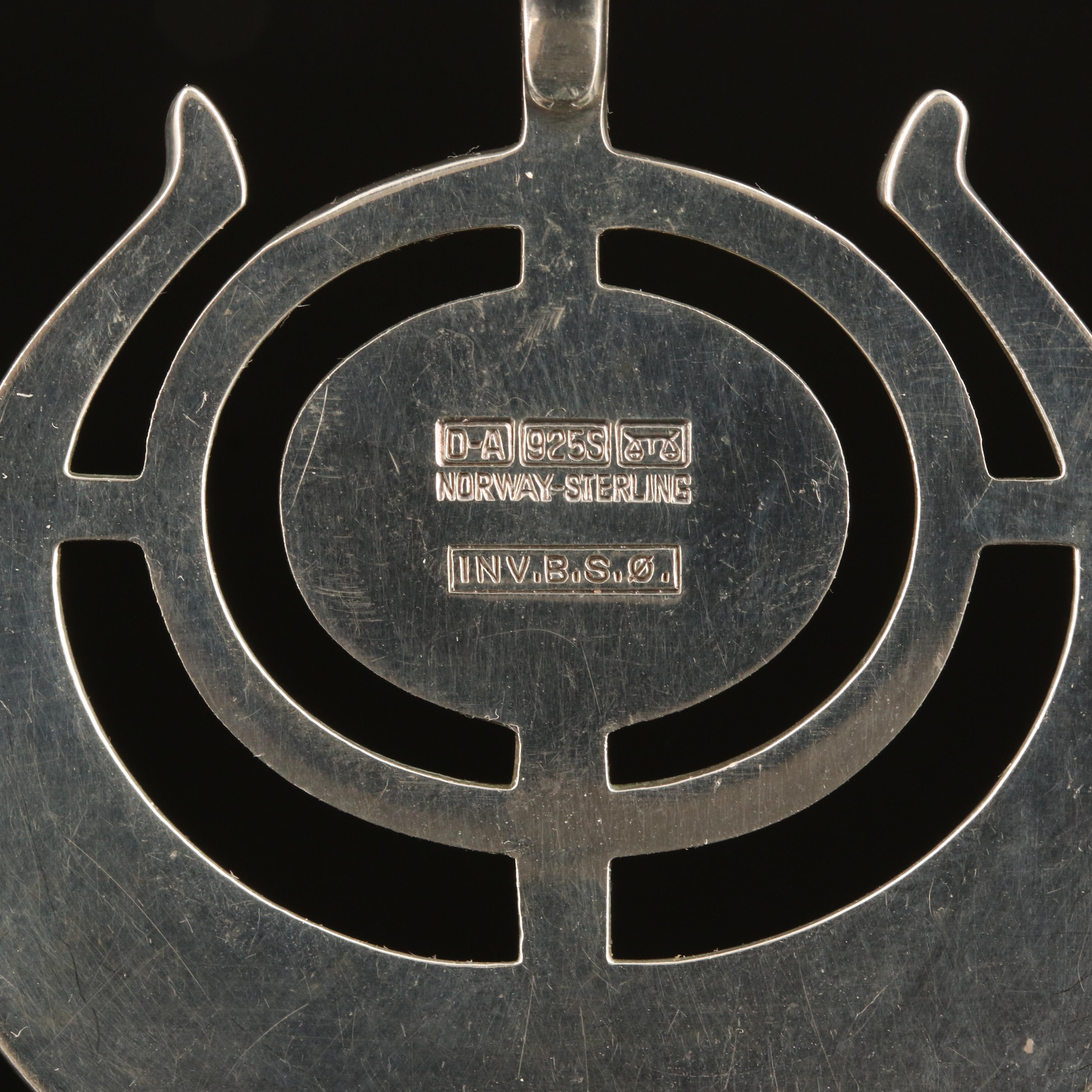 Bjorn Sigurd Ostern for David Andersen "Ship of Good Fortune" Sterling Necklace