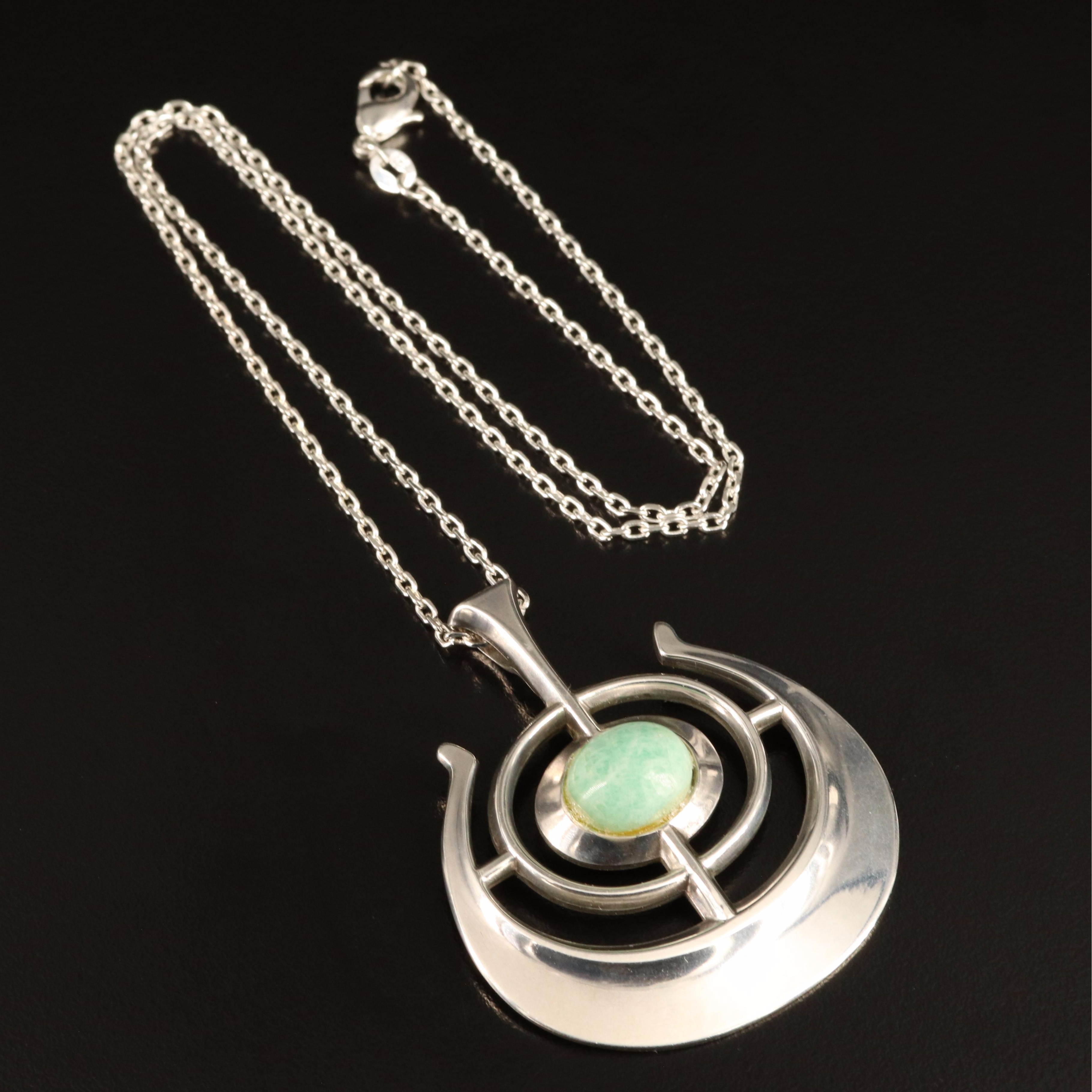 Bjorn Sigurd Ostern for David Andersen "Ship of Good Fortune" Sterling Necklace