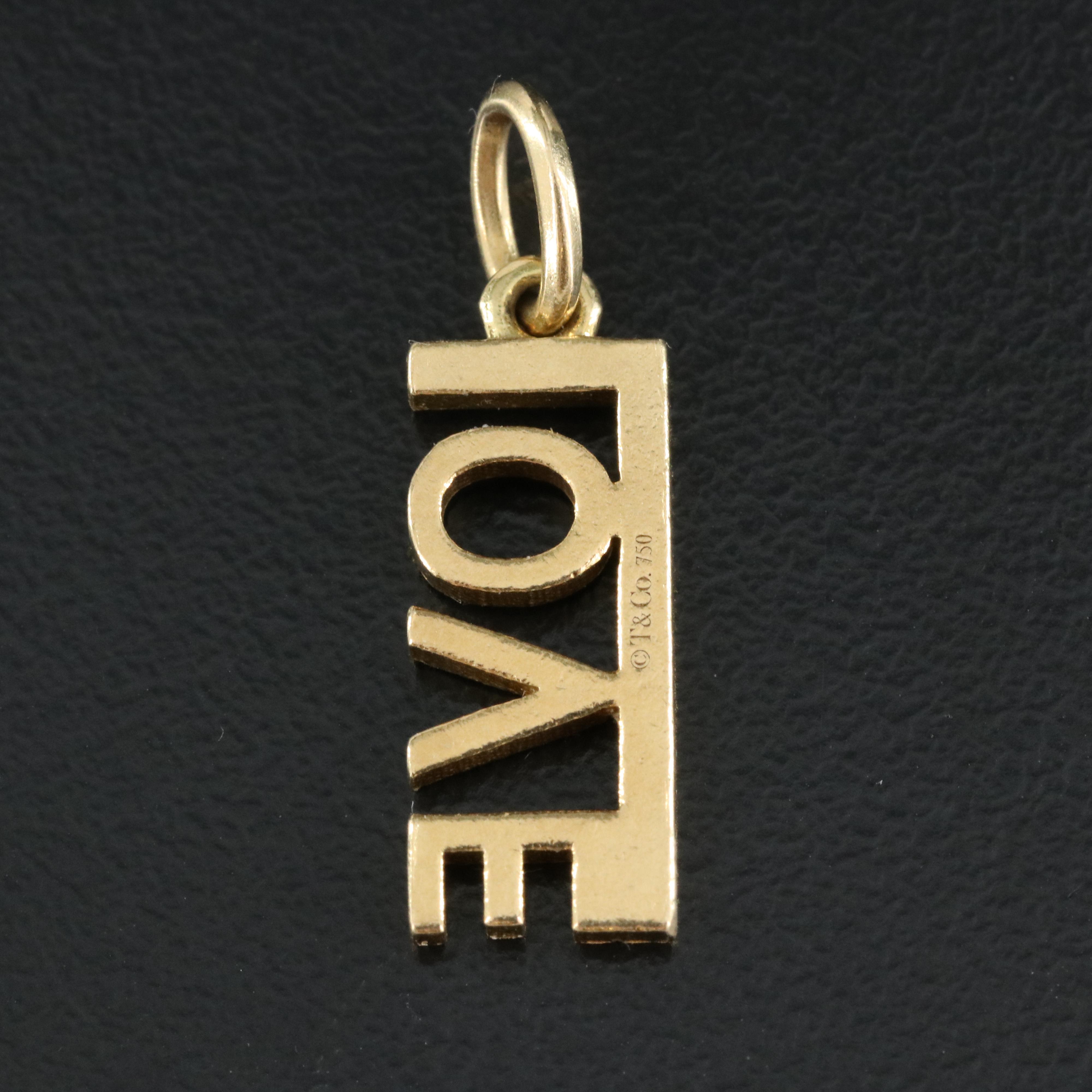 Tiffany & Co. 18K "Love" Pendant