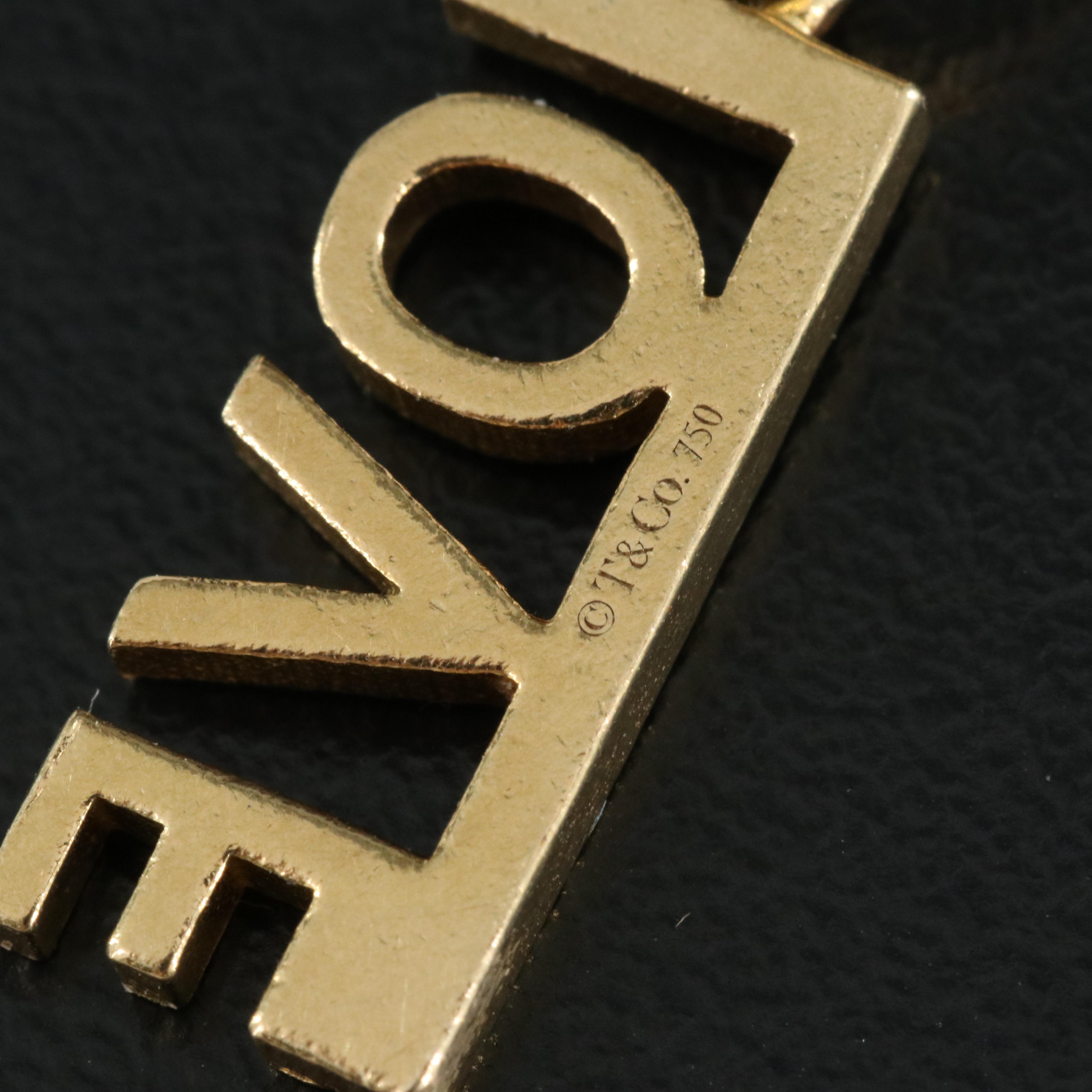 Tiffany & Co. 18K "Love" Pendant