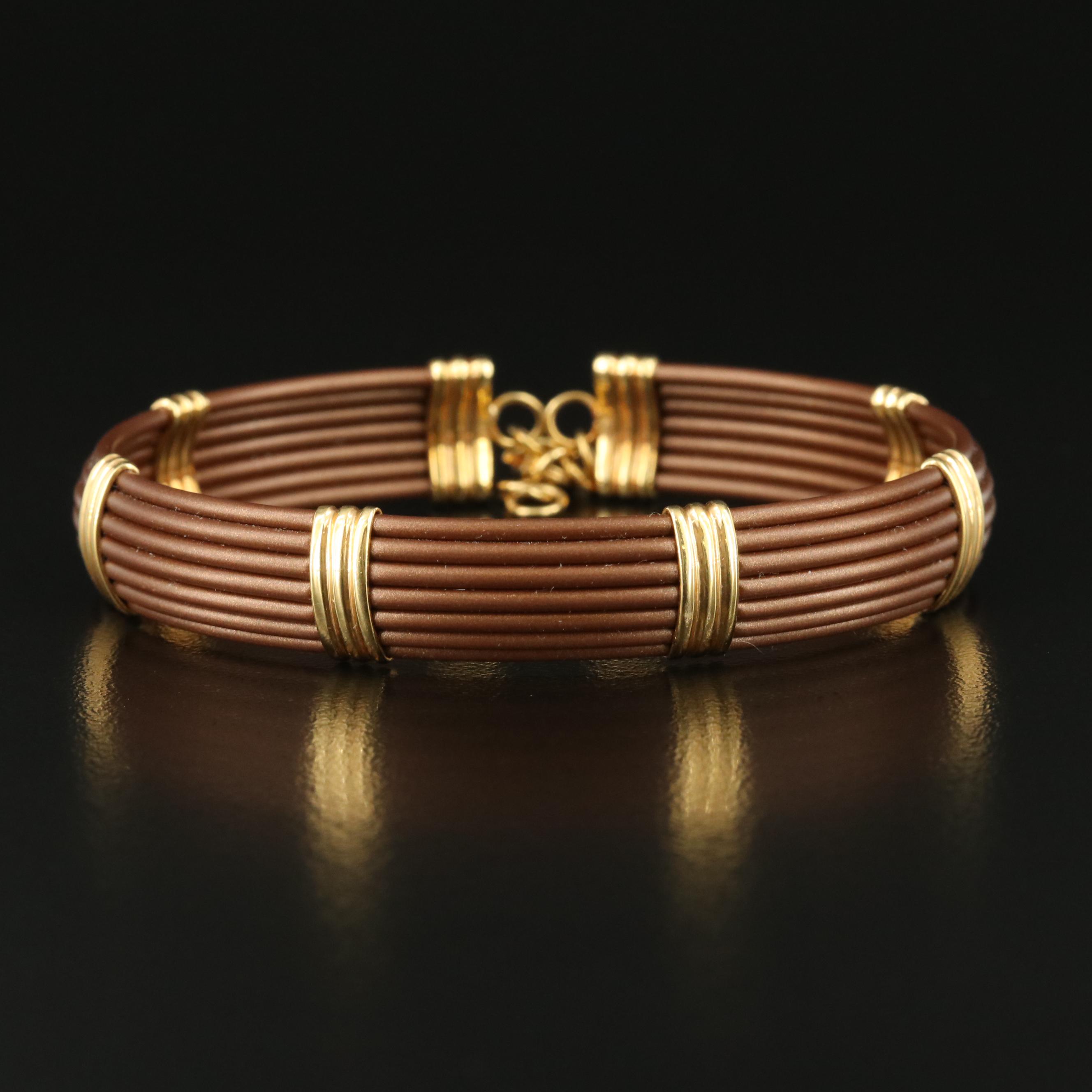 Italian Bracelet with 18K Accents