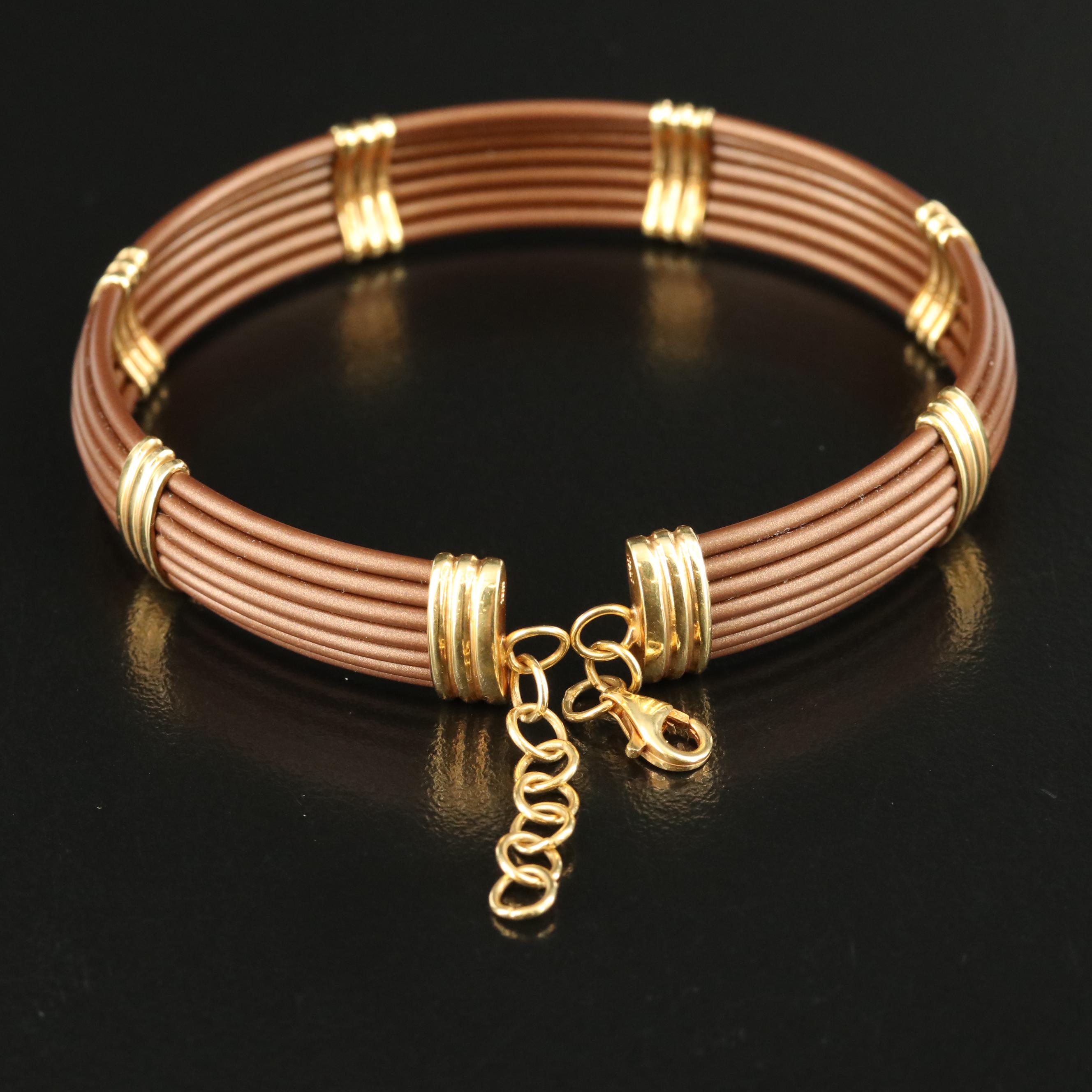 Italian Bracelet with 18K Accents