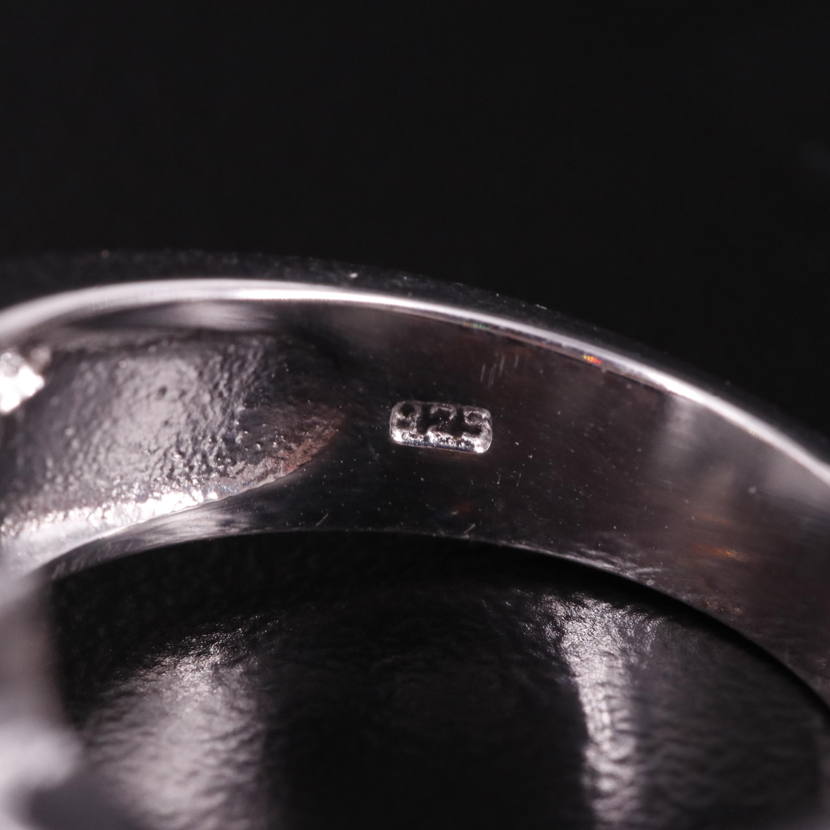 Sterling Garnet Ring