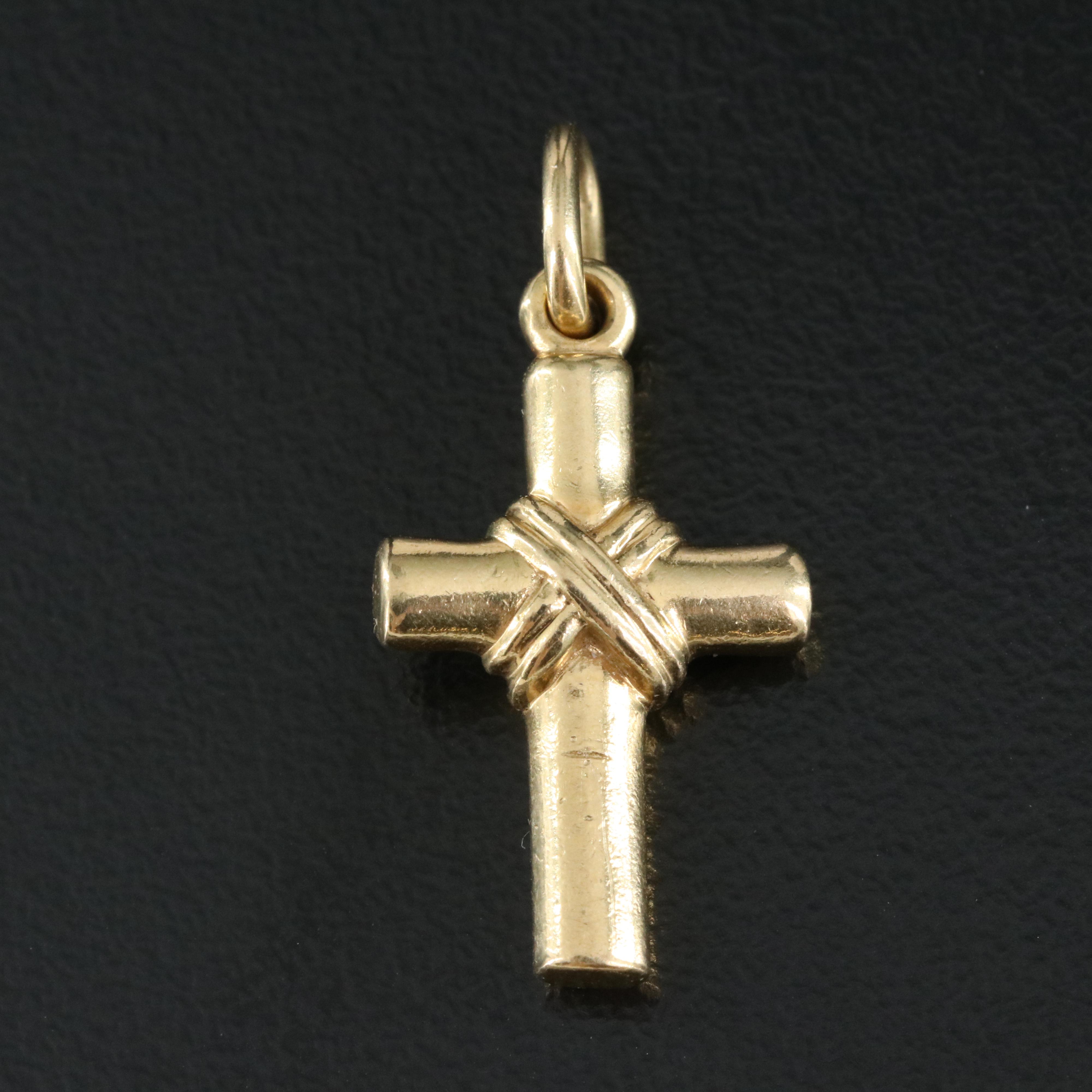 Tiffany & Co. 18K Cross Pendant
