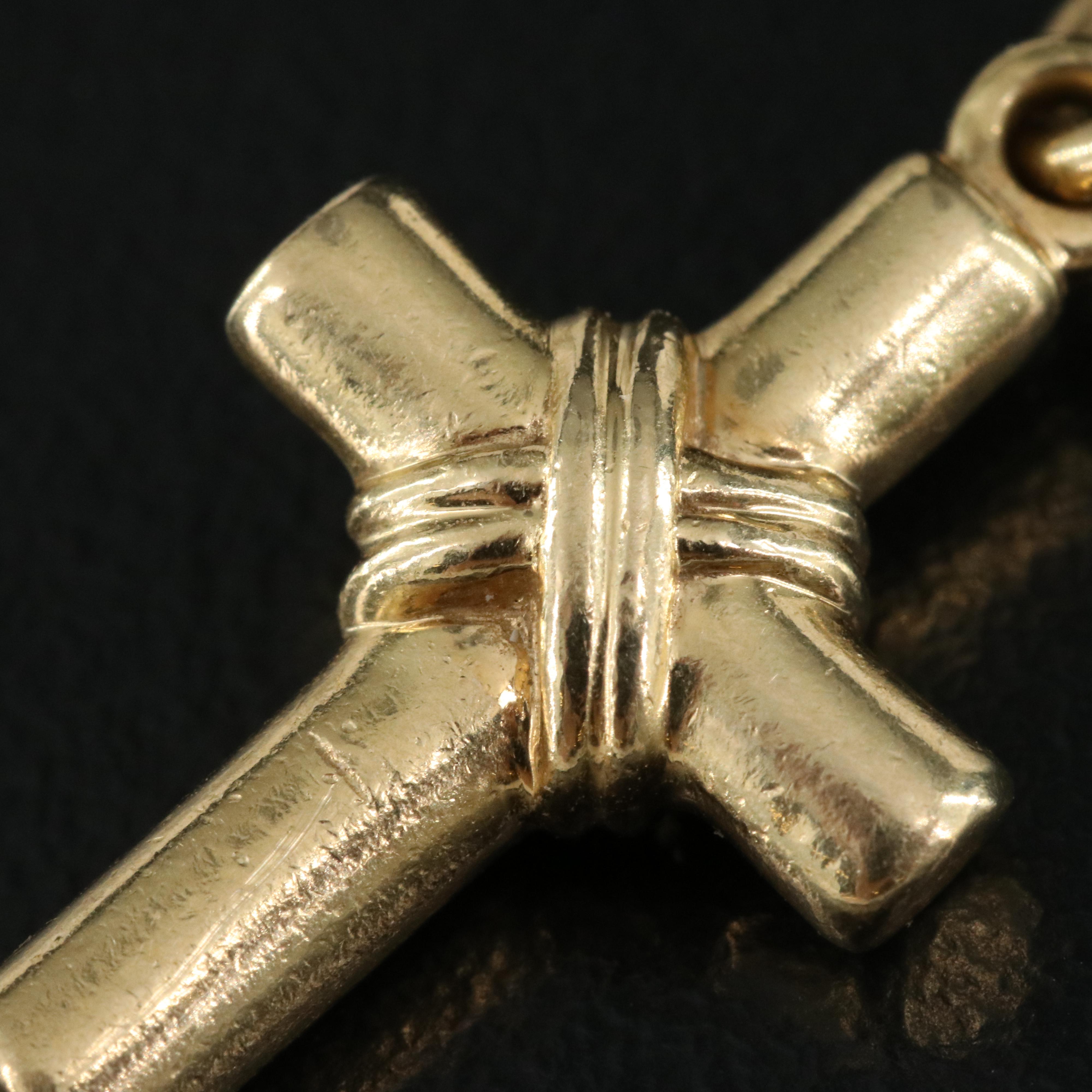 Tiffany & Co. 18K Cross Pendant