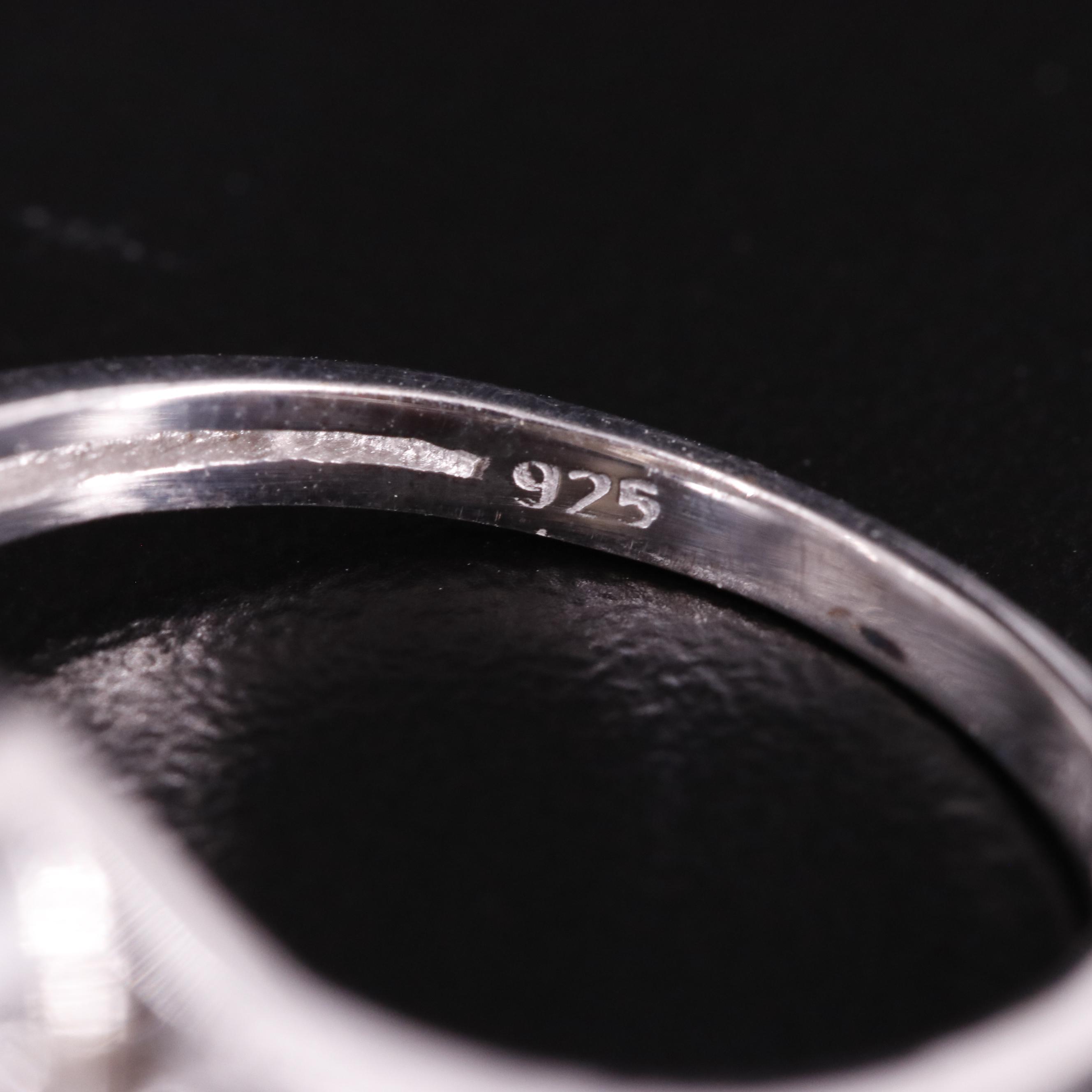 Sterling Oval Citrine Ring