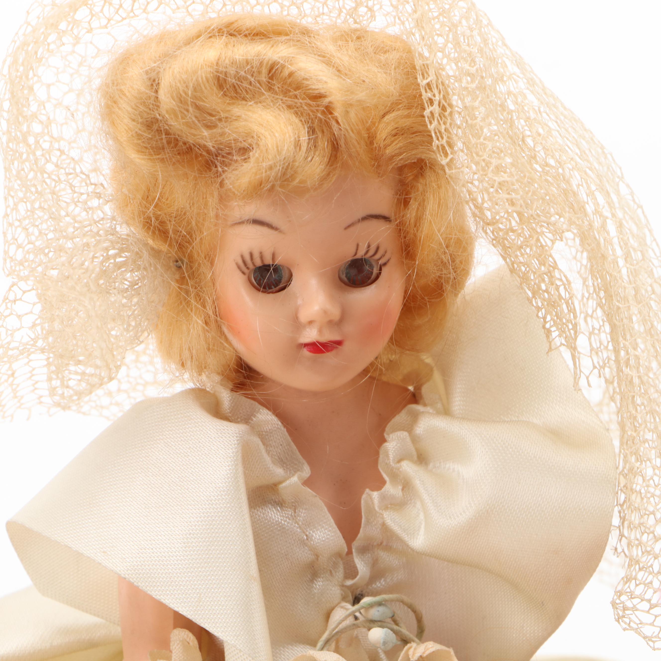 Small Doll Collection Including Handmade Clothing, Mid-20th Century