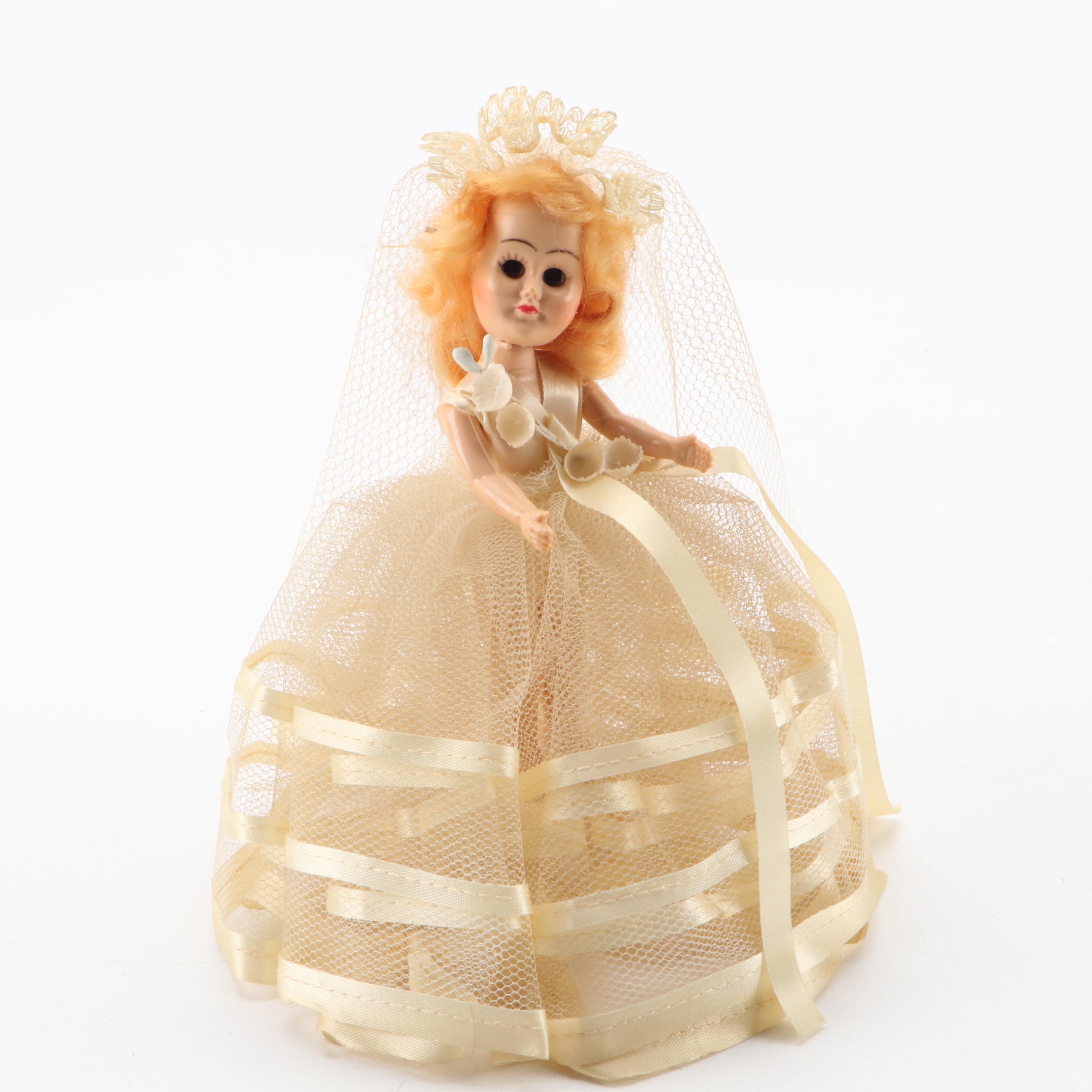 Small Doll Collection Including Handmade Clothing, Mid-20th Century