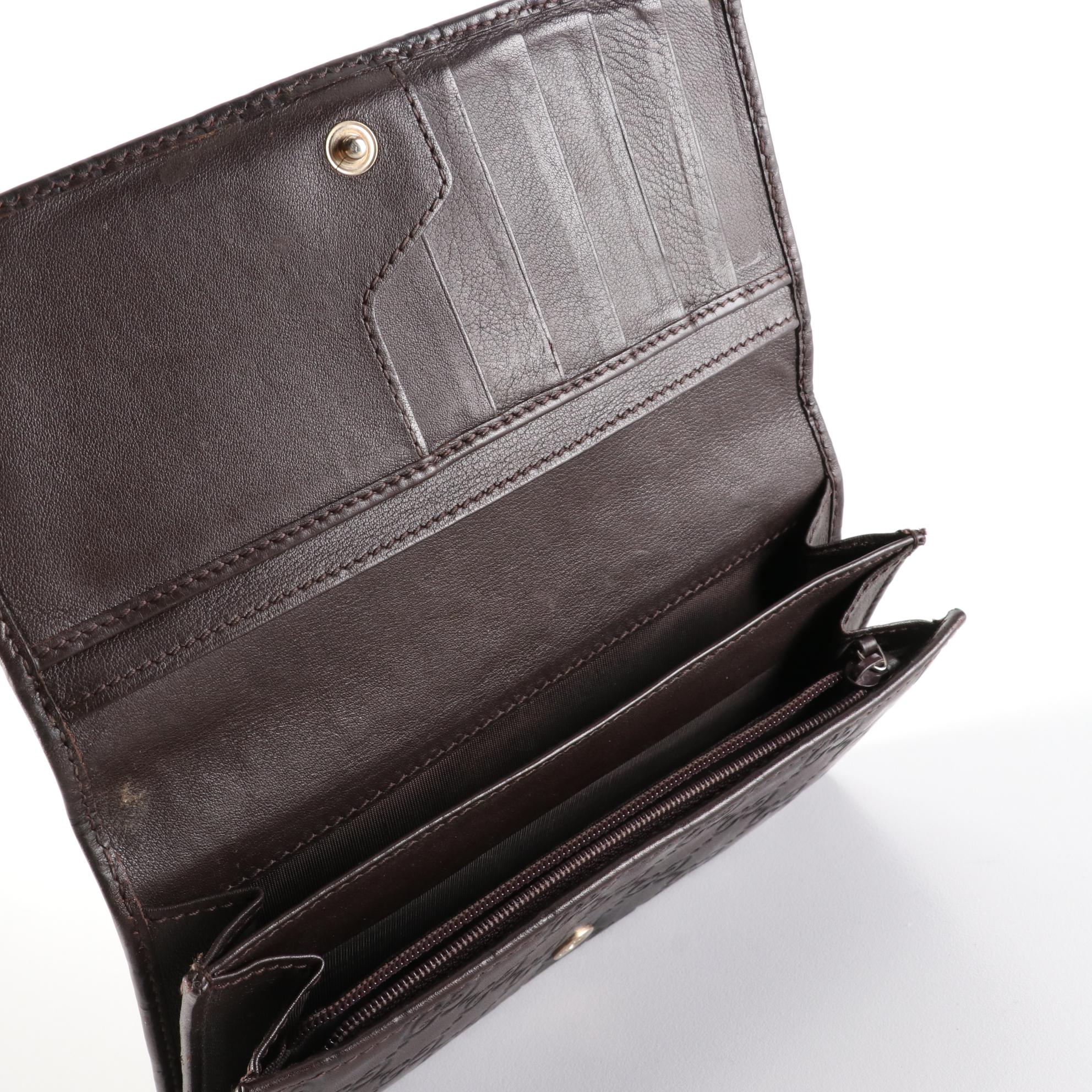 Gucci Flap Wallet in Dark Brown Guccissima Leather