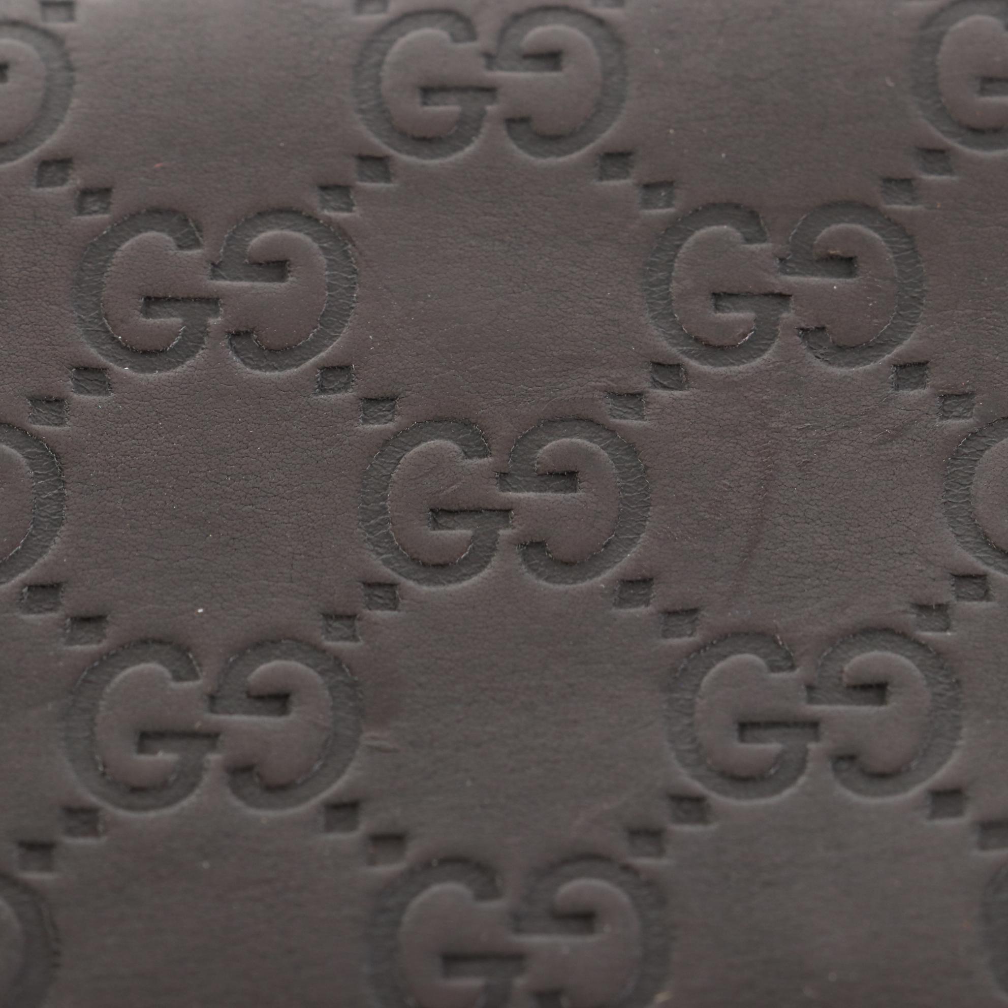 Gucci Flap Wallet in Dark Brown Guccissima Leather