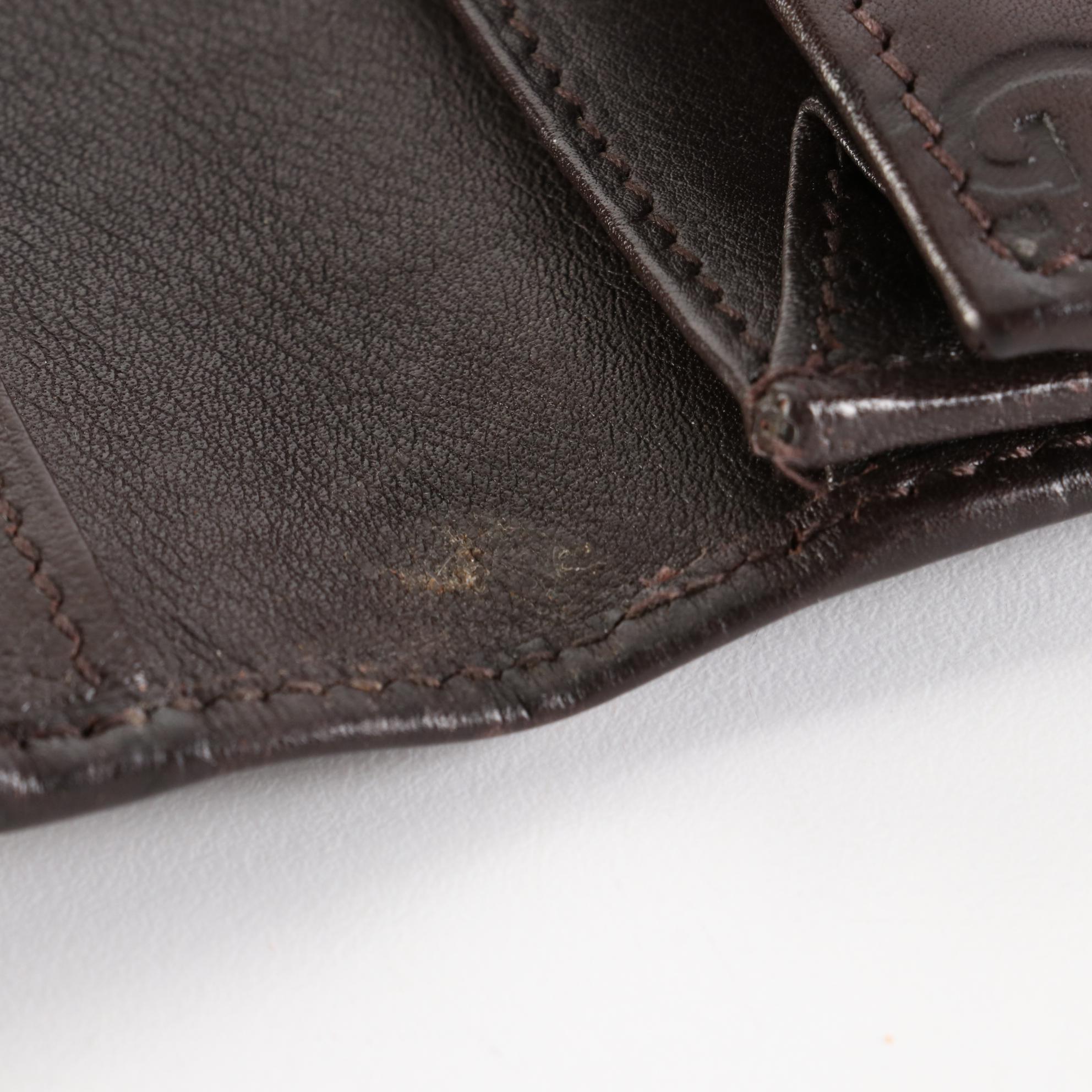 Gucci Flap Wallet in Dark Brown Guccissima Leather