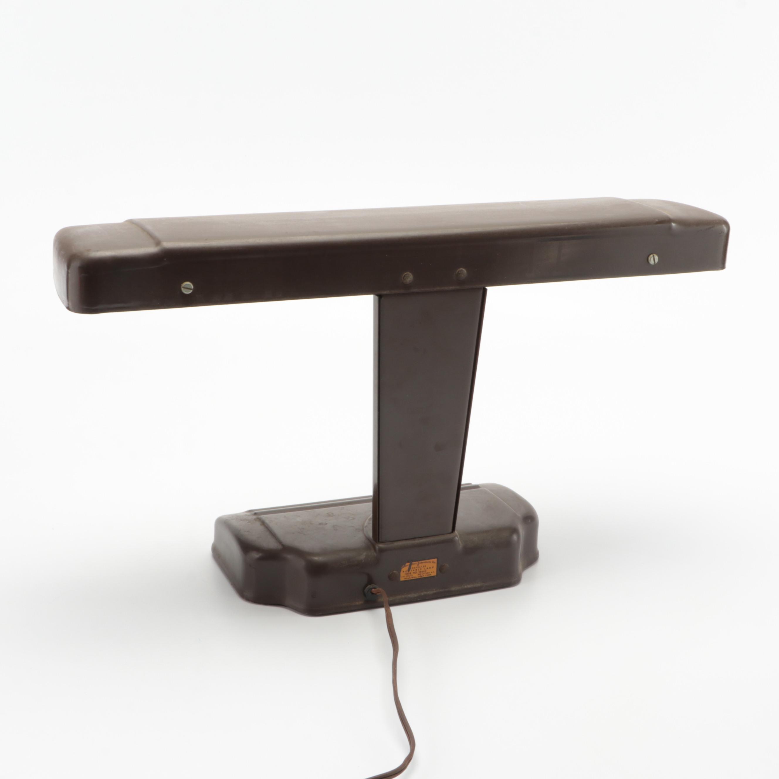 Industrial Metal Desk Lamp, Mid-20th Century
