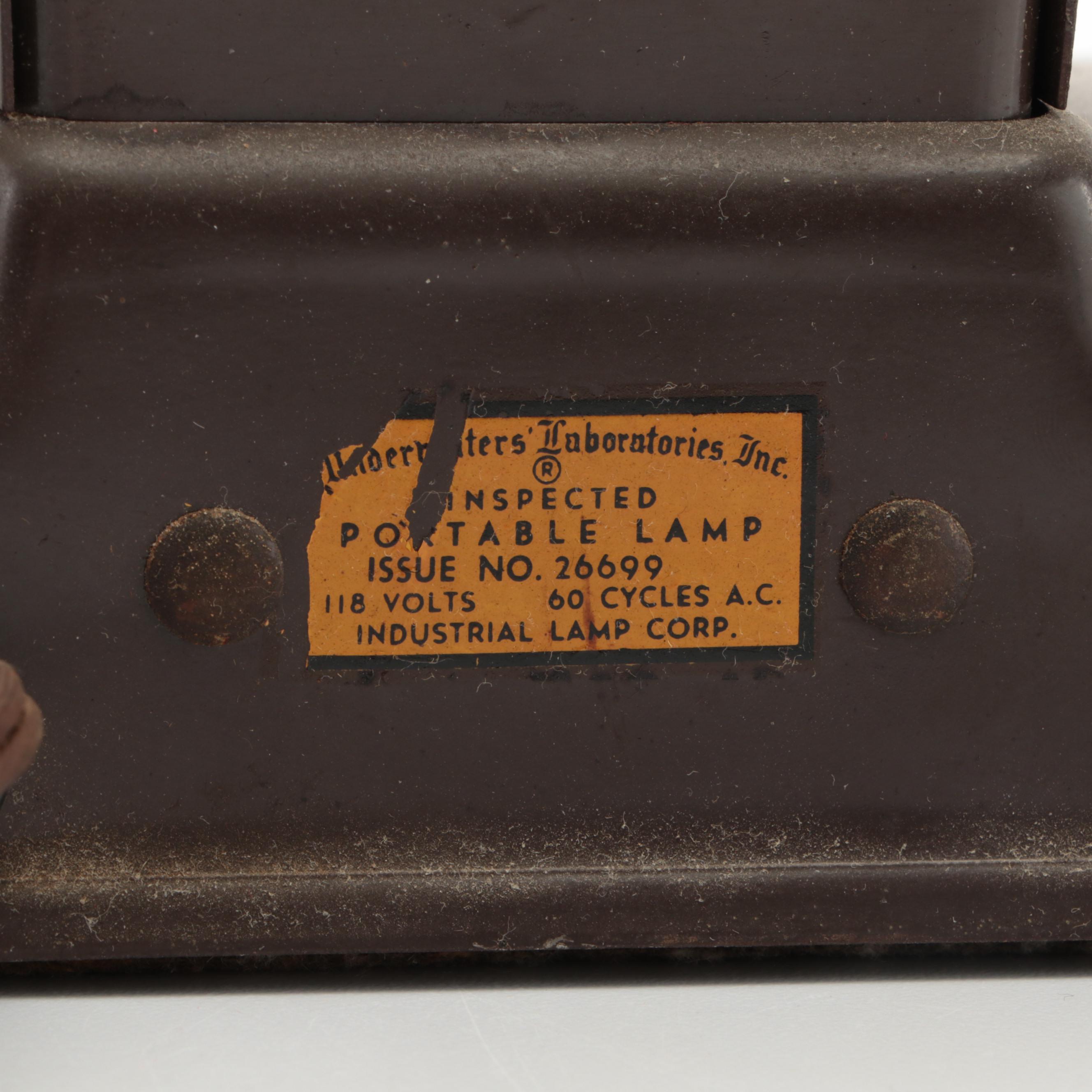 Industrial Metal Desk Lamp, Mid-20th Century