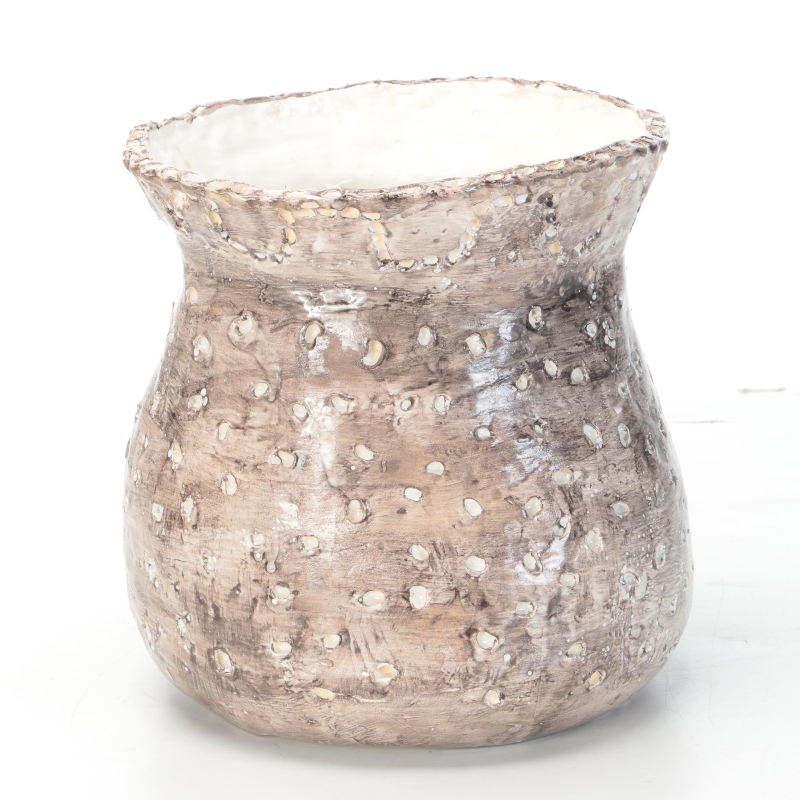 Kordenbrock Interiors Neoclassical Style Ceramic Urns with Hand Built Vase