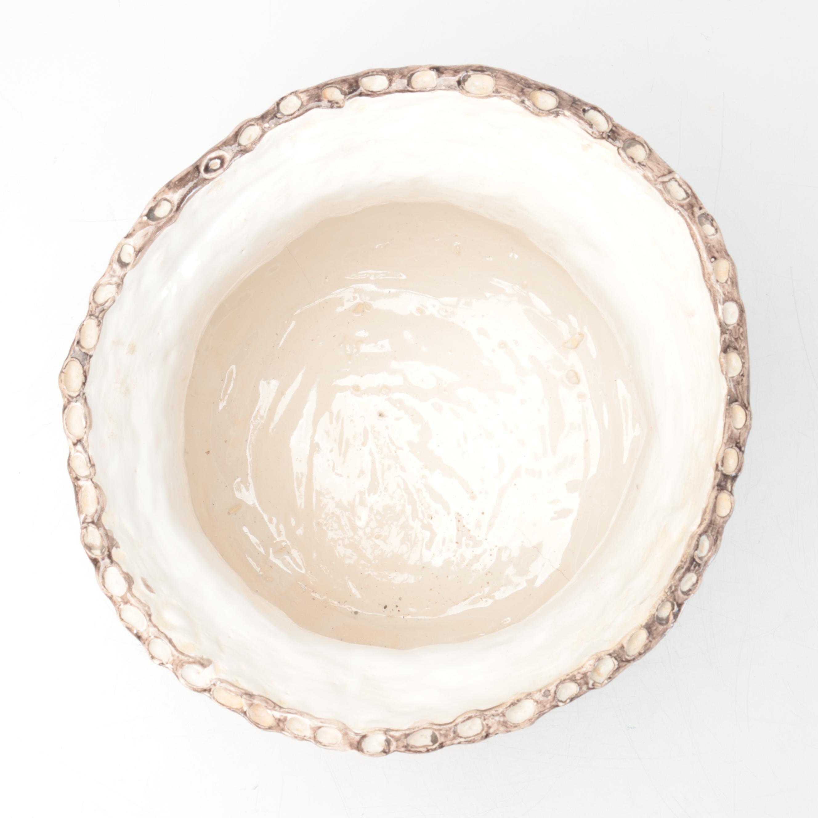 Kordenbrock Interiors Neoclassical Style Ceramic Urns with Hand Built Vase