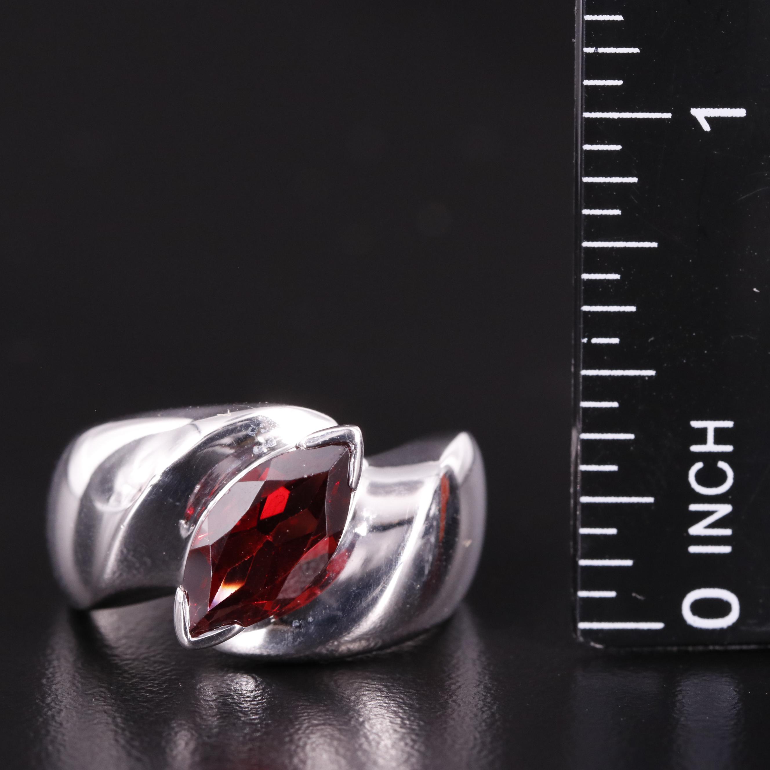 Sterling Garnet Ring