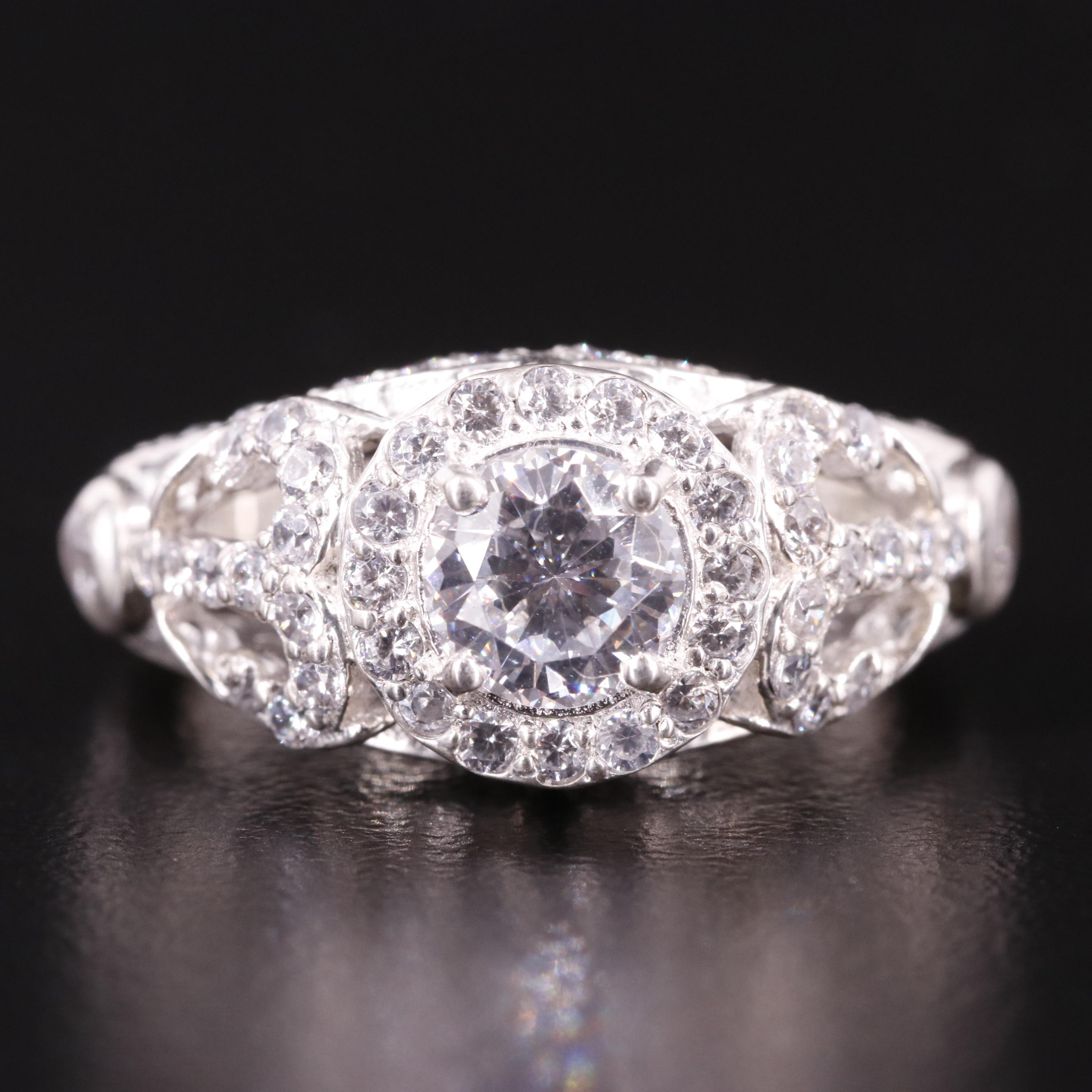 Sterling Cubic Zirconia Ring