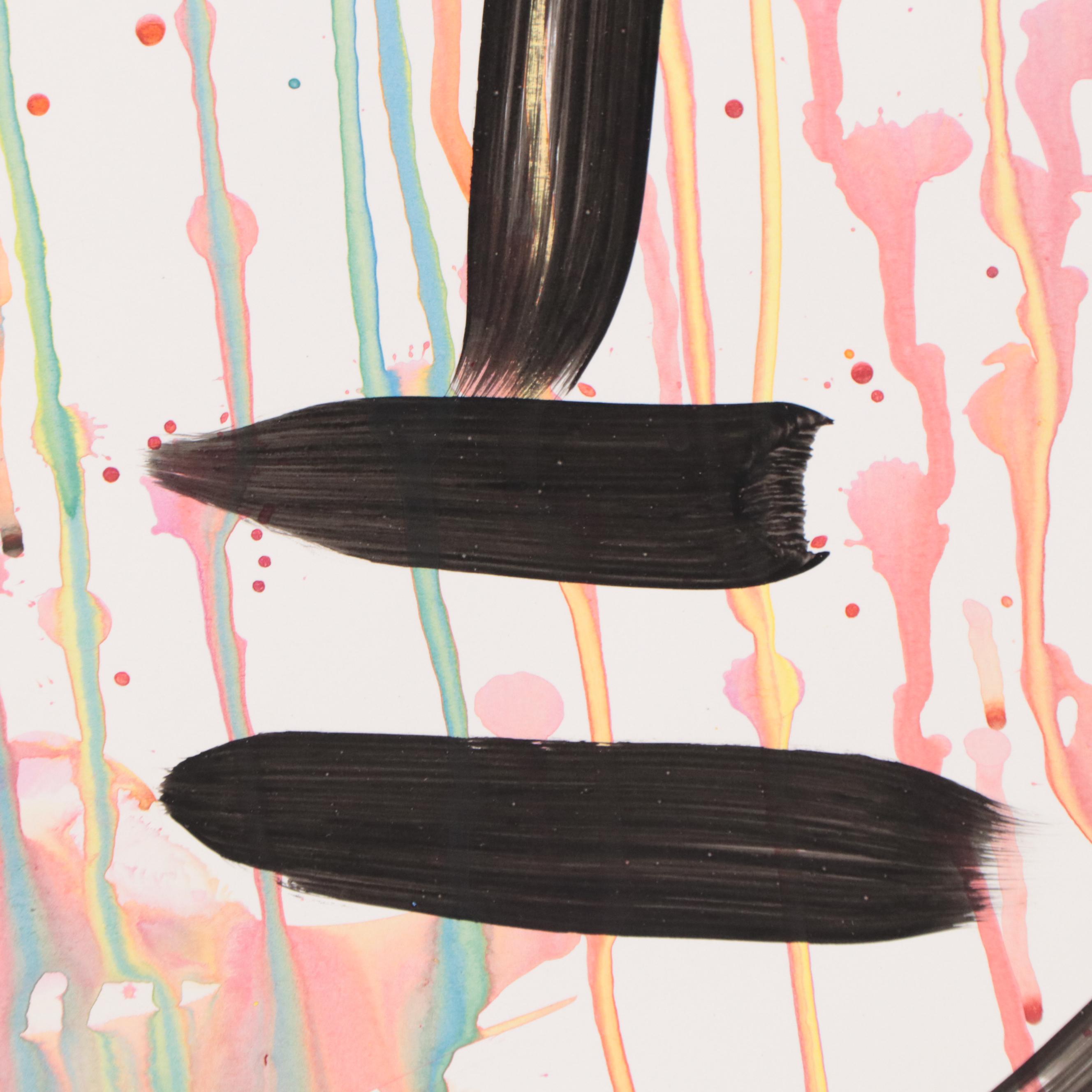 Peter Keil Abstract Portrait Acrylic Painting