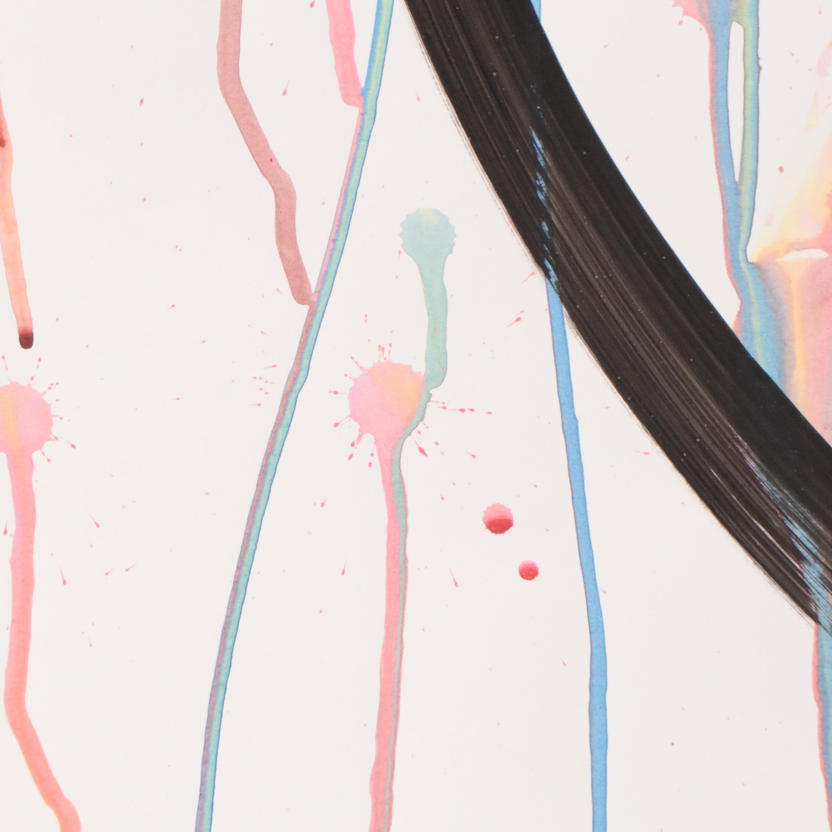 Peter Keil Abstract Portrait Acrylic Painting