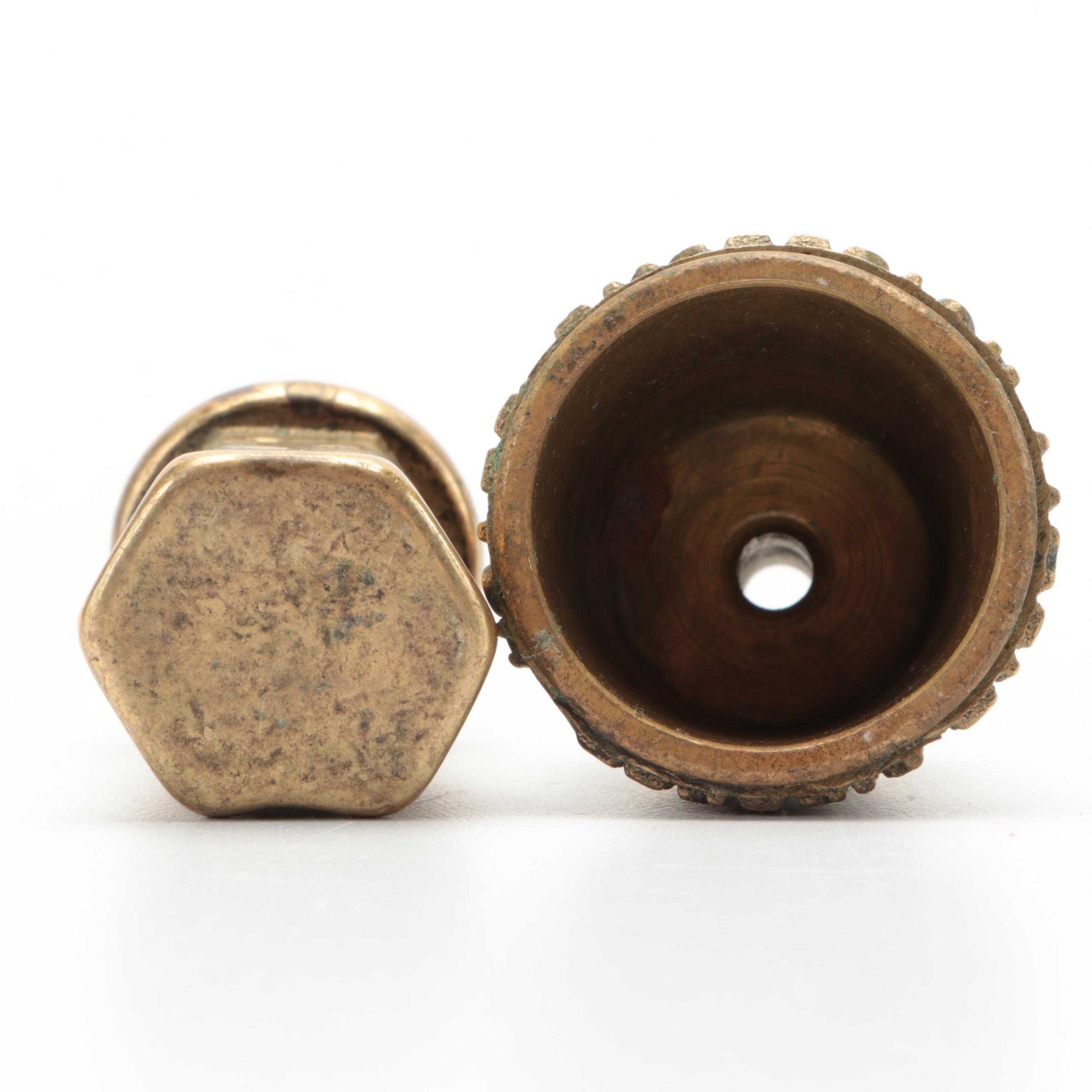 Hotel Excelsior of Florence Room Keychain with Brass Figurine Collection