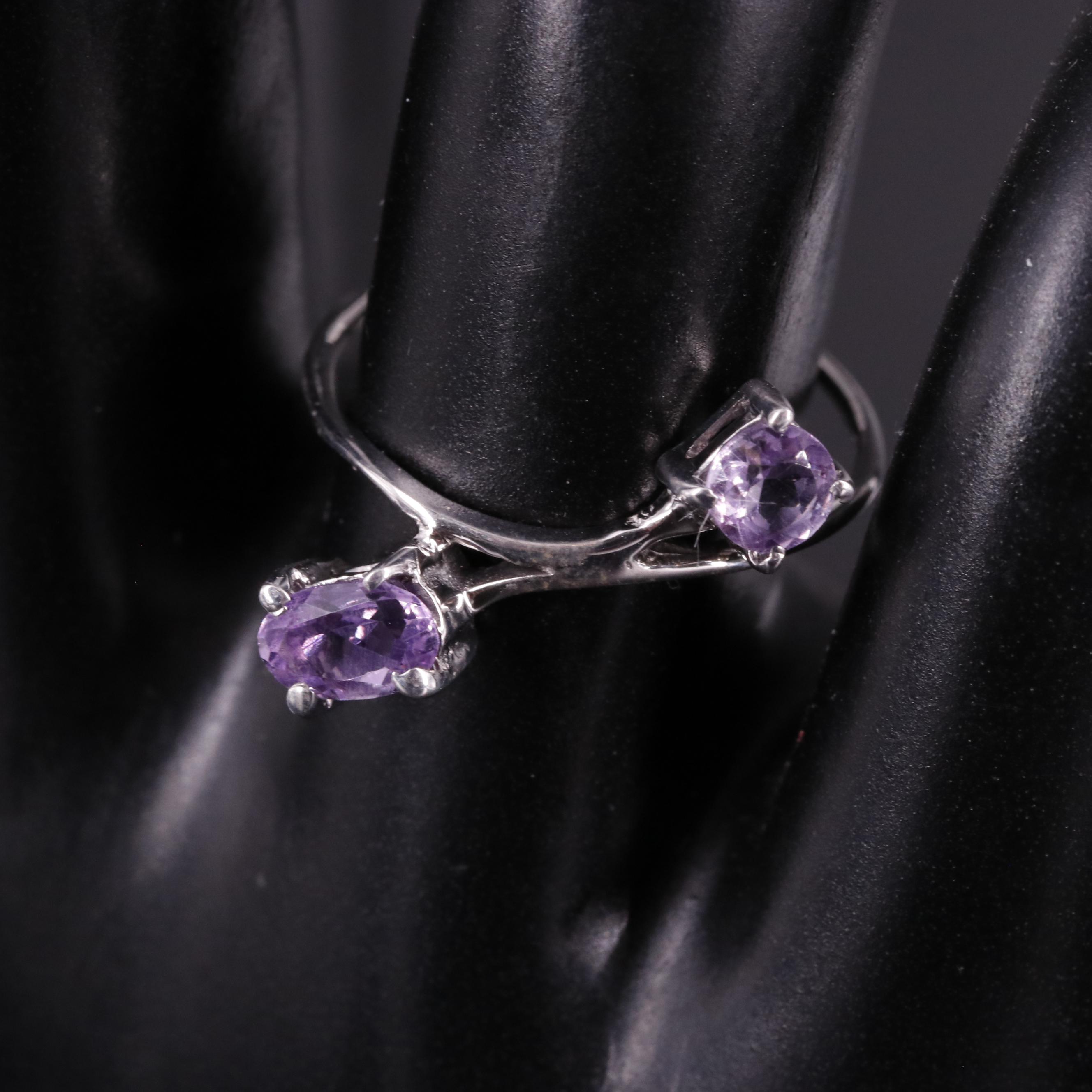 Sterling Amethyst Ring Jacket