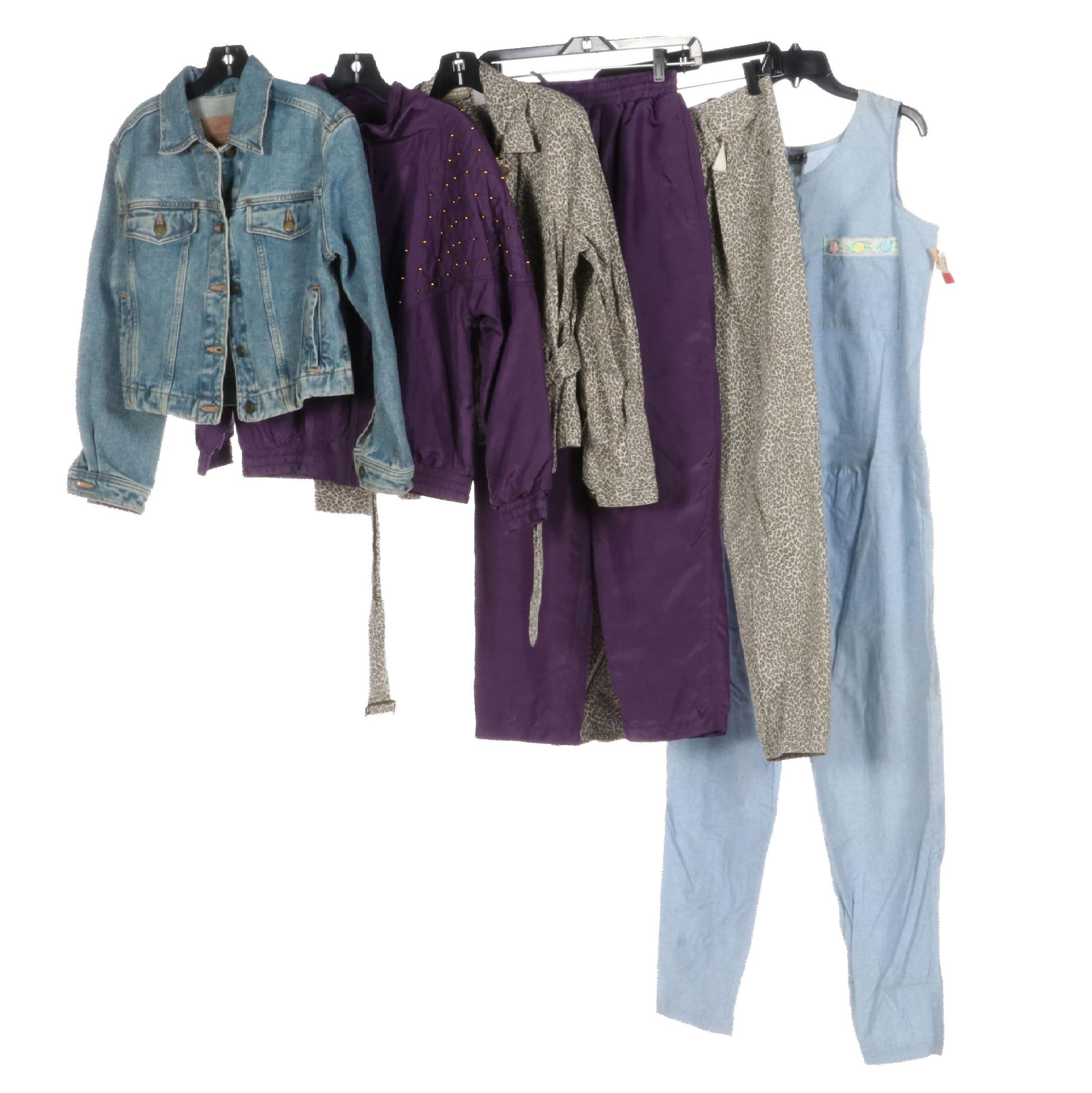 Rhoda Lynne Silk Tracksuit, Liz Claiborne Denim Jacket, and More