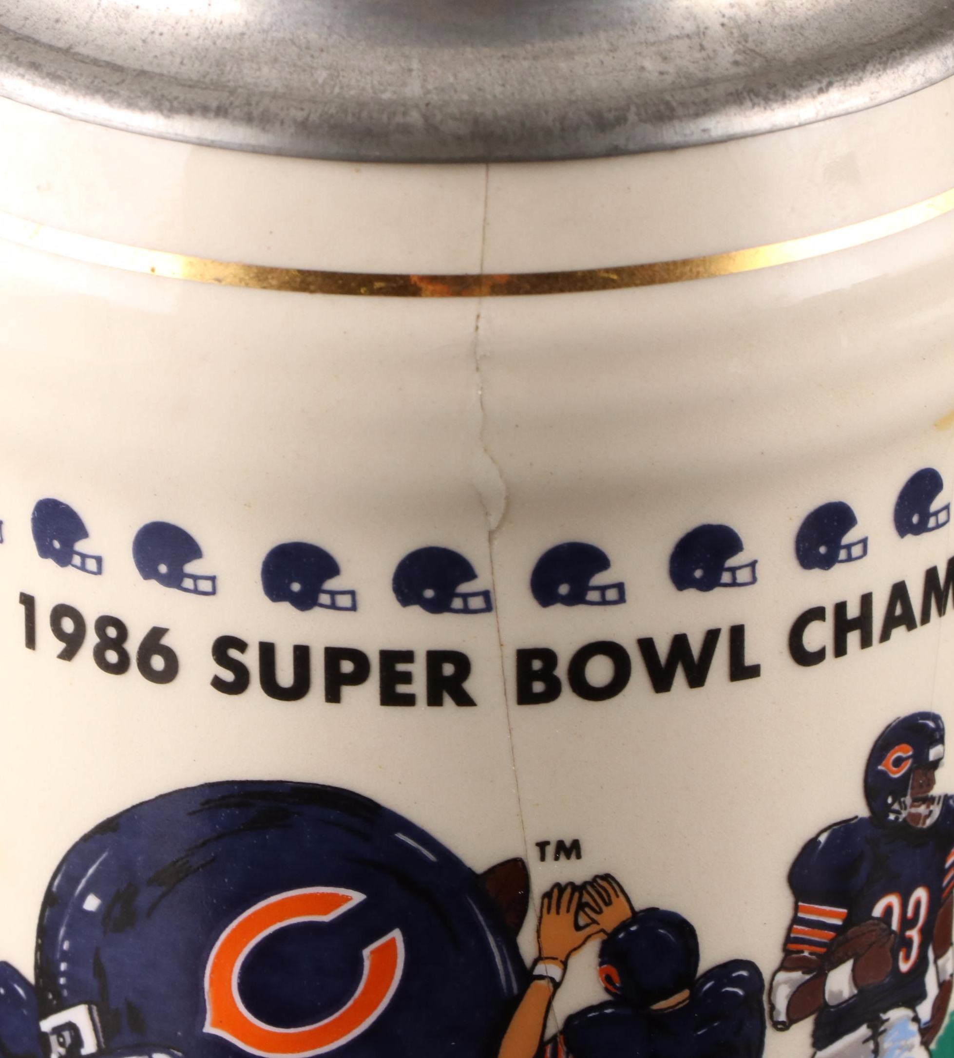 NFL Chicago Bears Super Bowl Champion Stoneware Mugs and Stein
