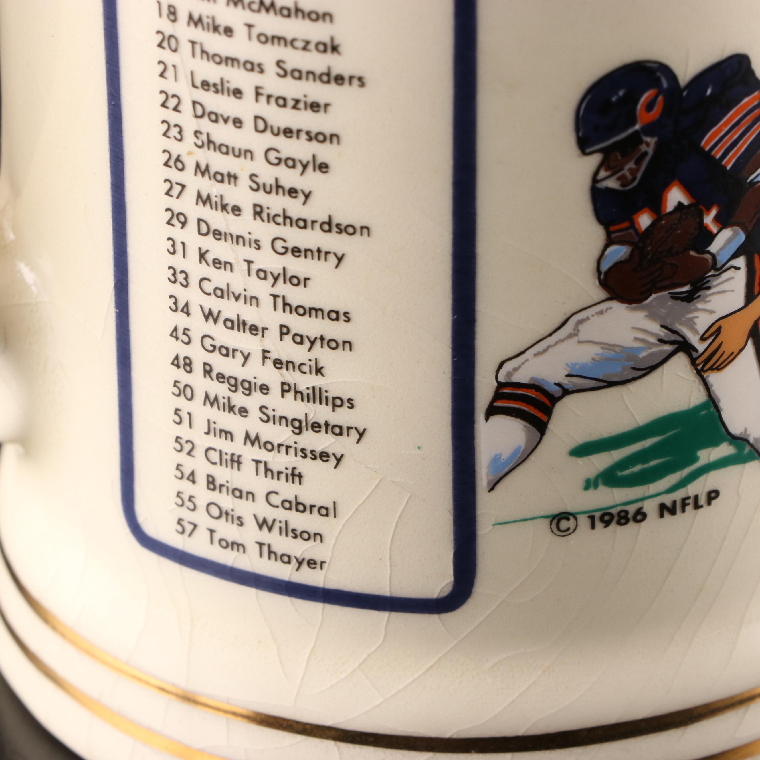 NFL Chicago Bears Super Bowl Champion Stoneware Mugs and Stein