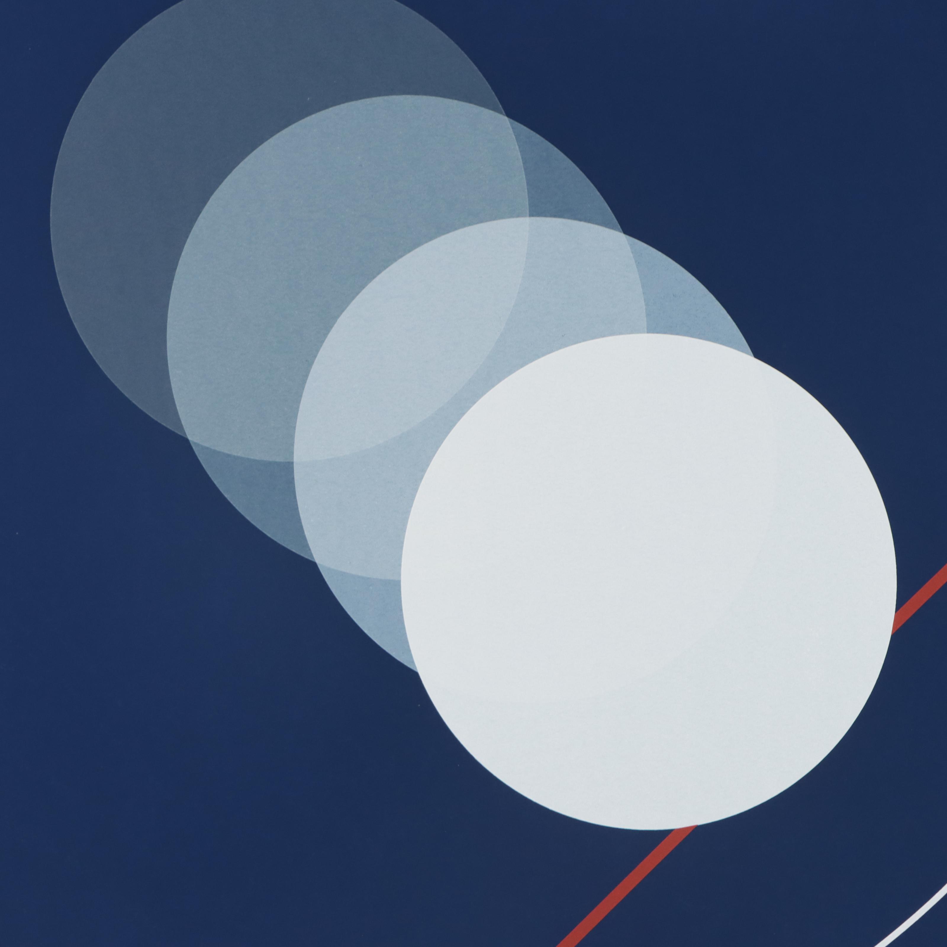 Thomas Whelan Benton Serigraph "Blue Knight," 1981