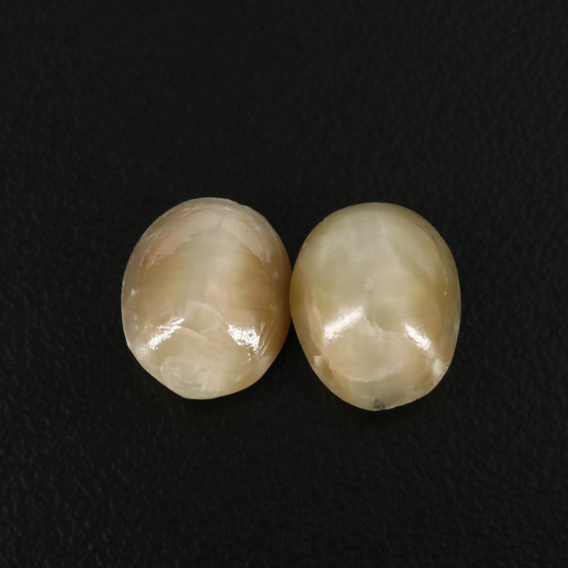 Loose 7.35 CTW Cat's Eye Quartz Lot