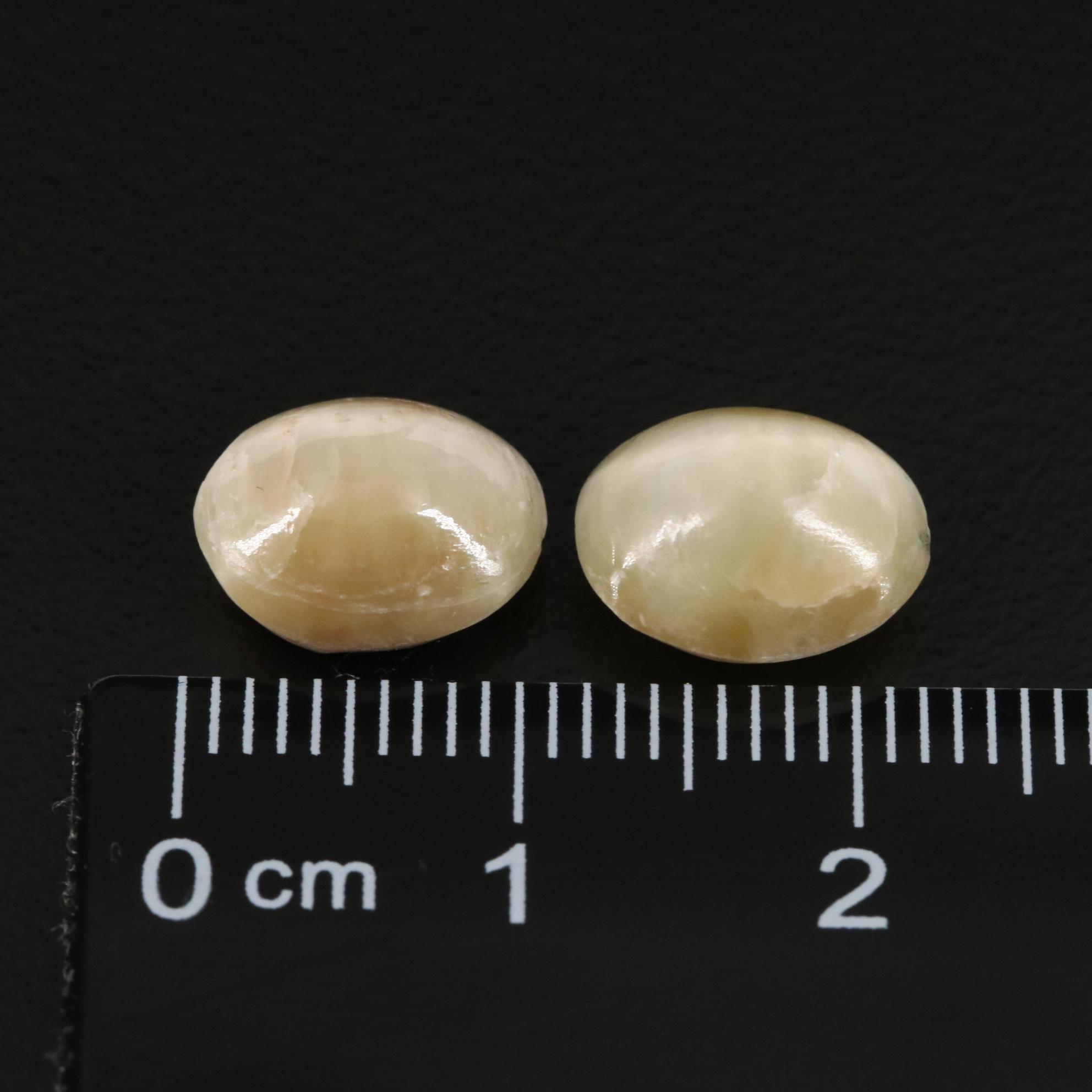 Loose 7.35 CTW Cat's Eye Quartz Lot