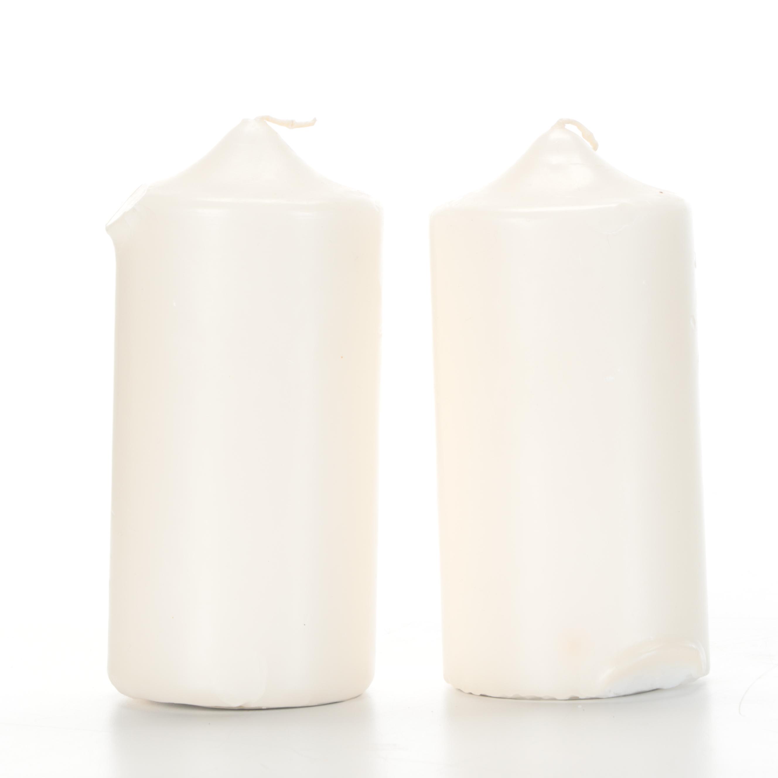 Pair of Barley Twist Lacquered Brass Pricket Candle Holders