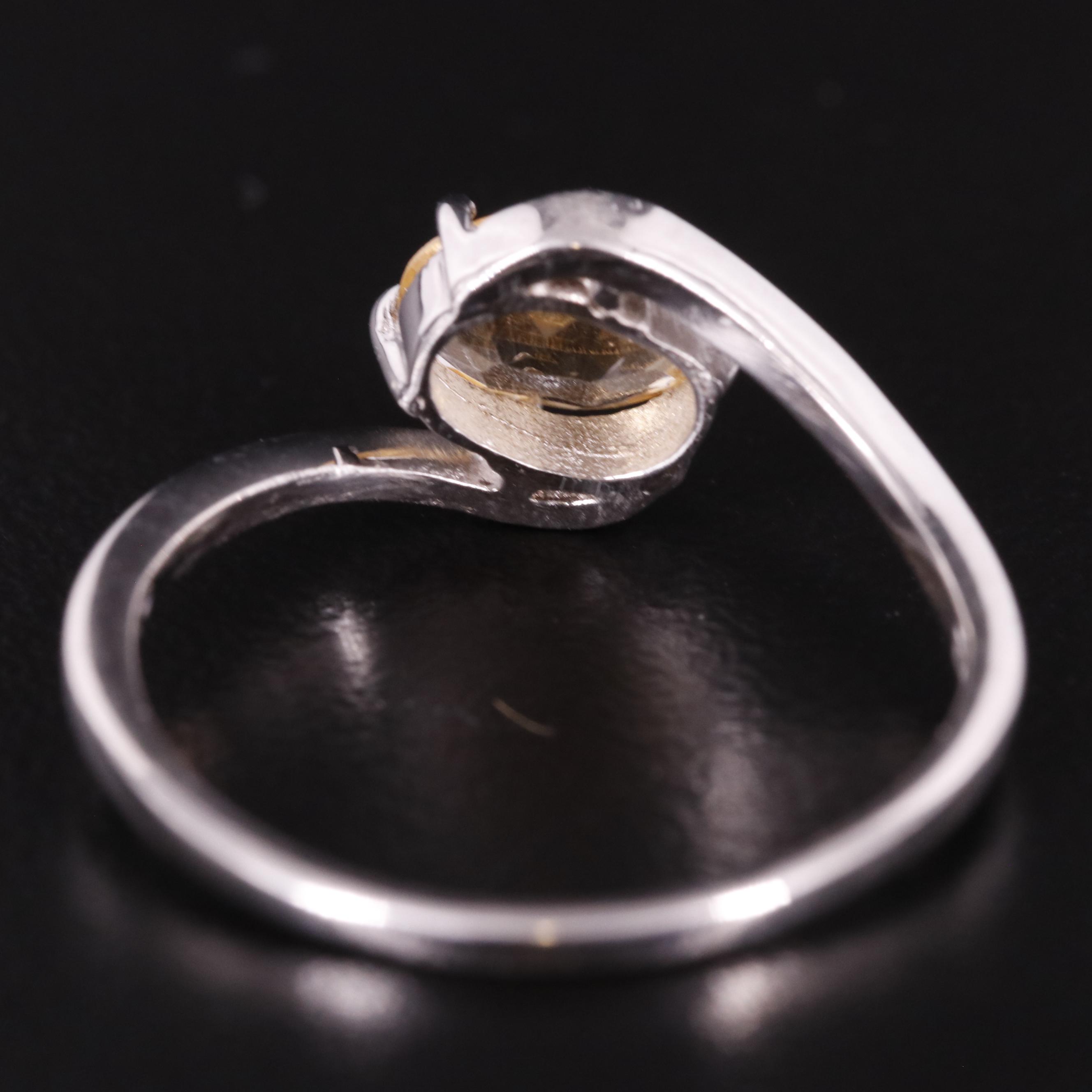 Sterling Citrine Ring