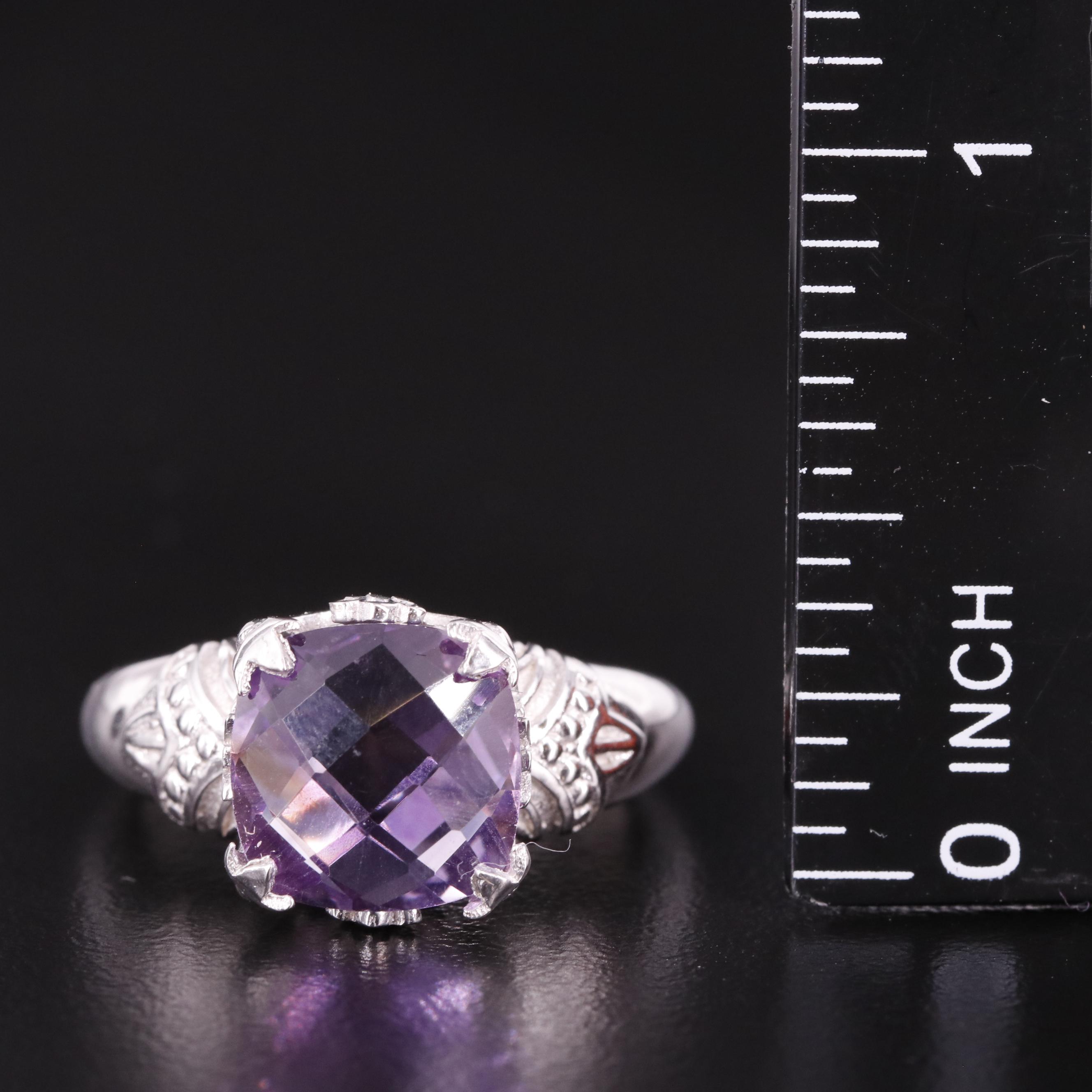 Sterling Amethyst Ring
