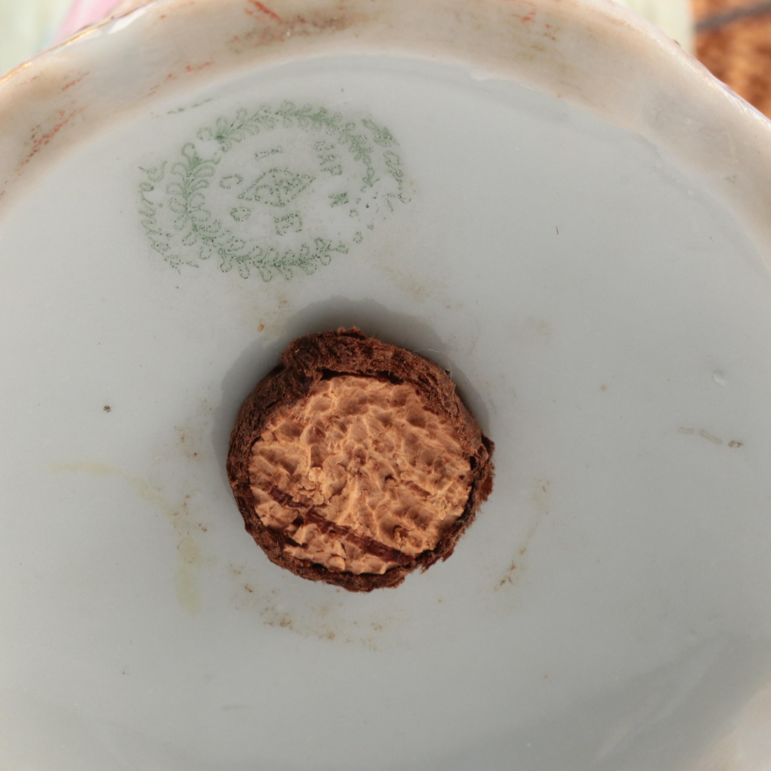 I.C.E. & E. Co.  Hand-Painted Porcelain Hatpin Stand