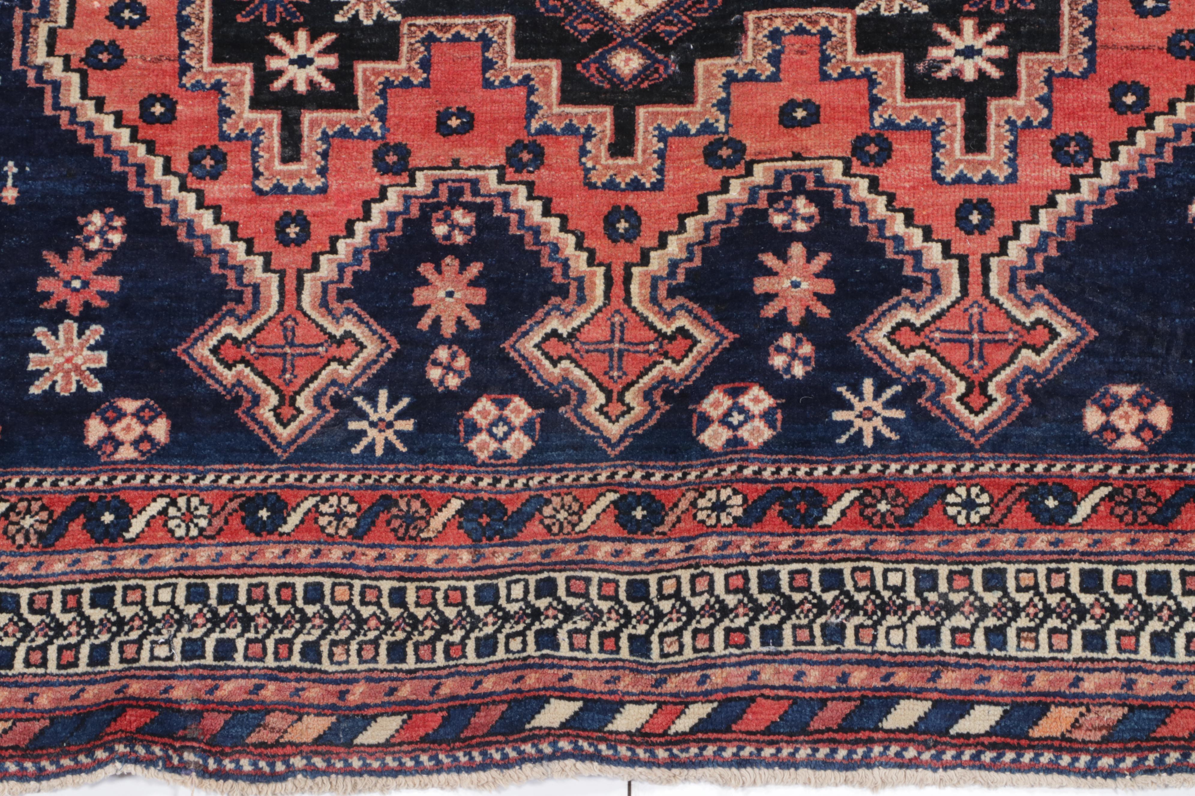 5'3 x 6'3 Hand-Knotted Persian Afshar Area Rug