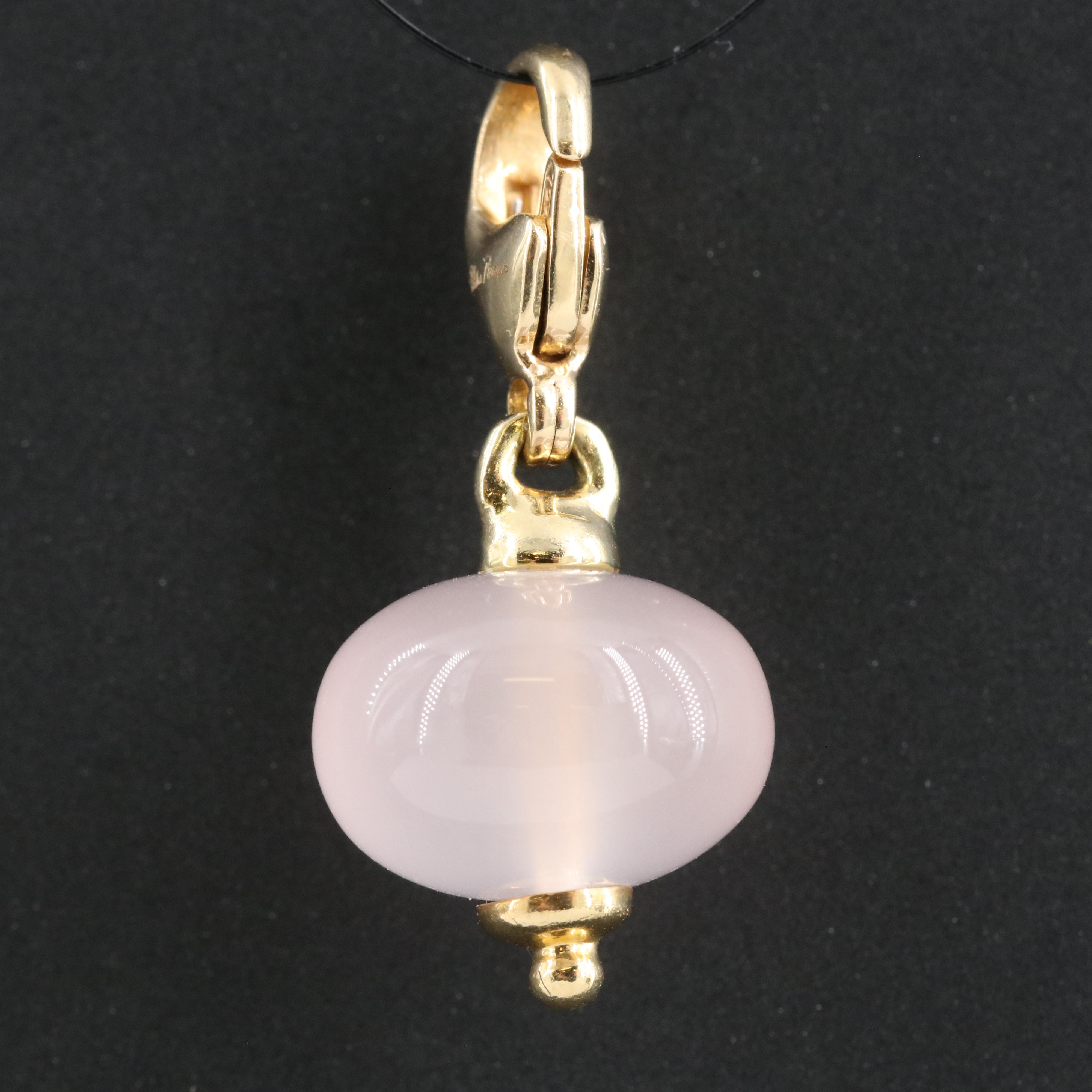 Paloma Picasso for Tiffany & Co. 18K Rose Quartz Enhancer Charm