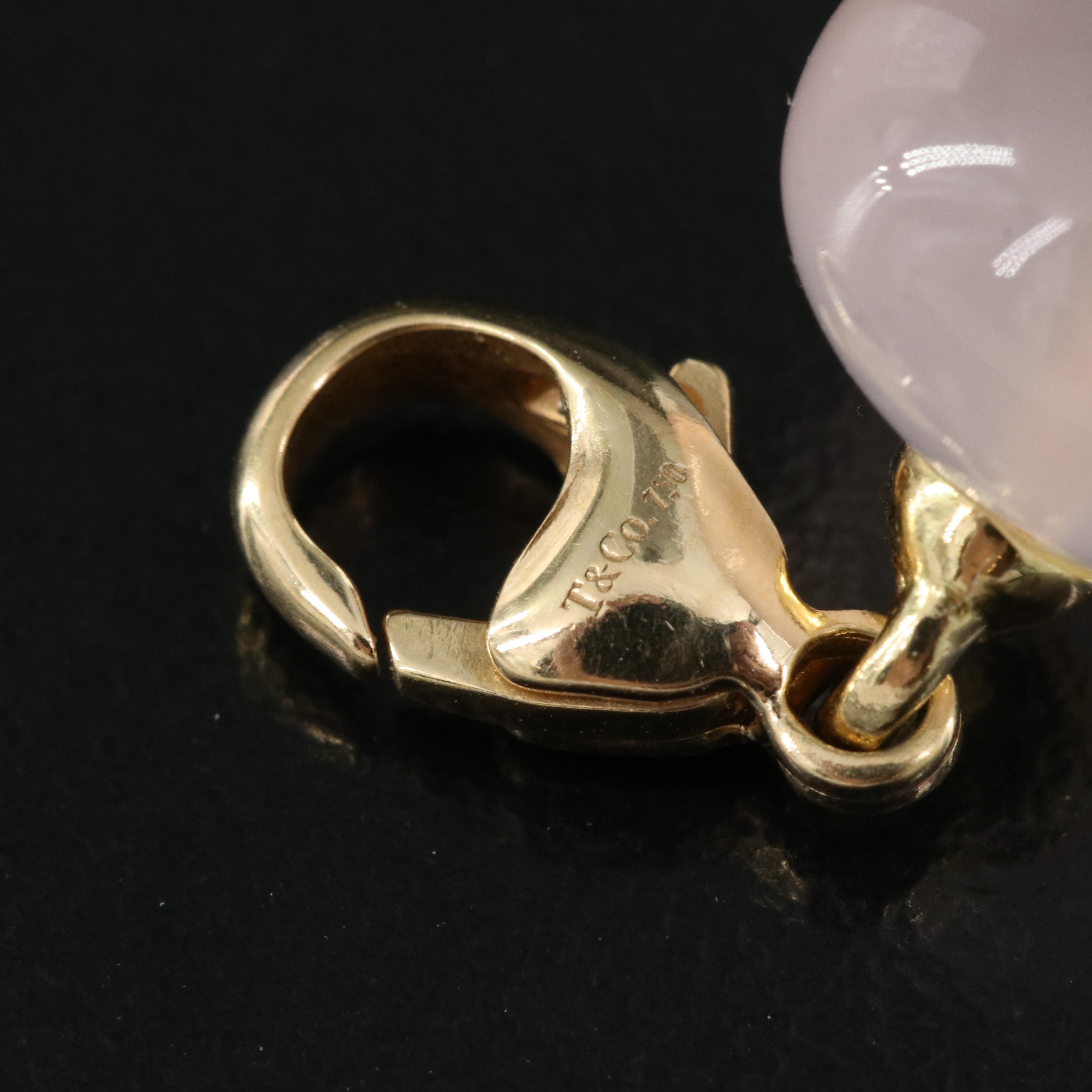 Paloma Picasso for Tiffany & Co. 18K Rose Quartz Enhancer Charm