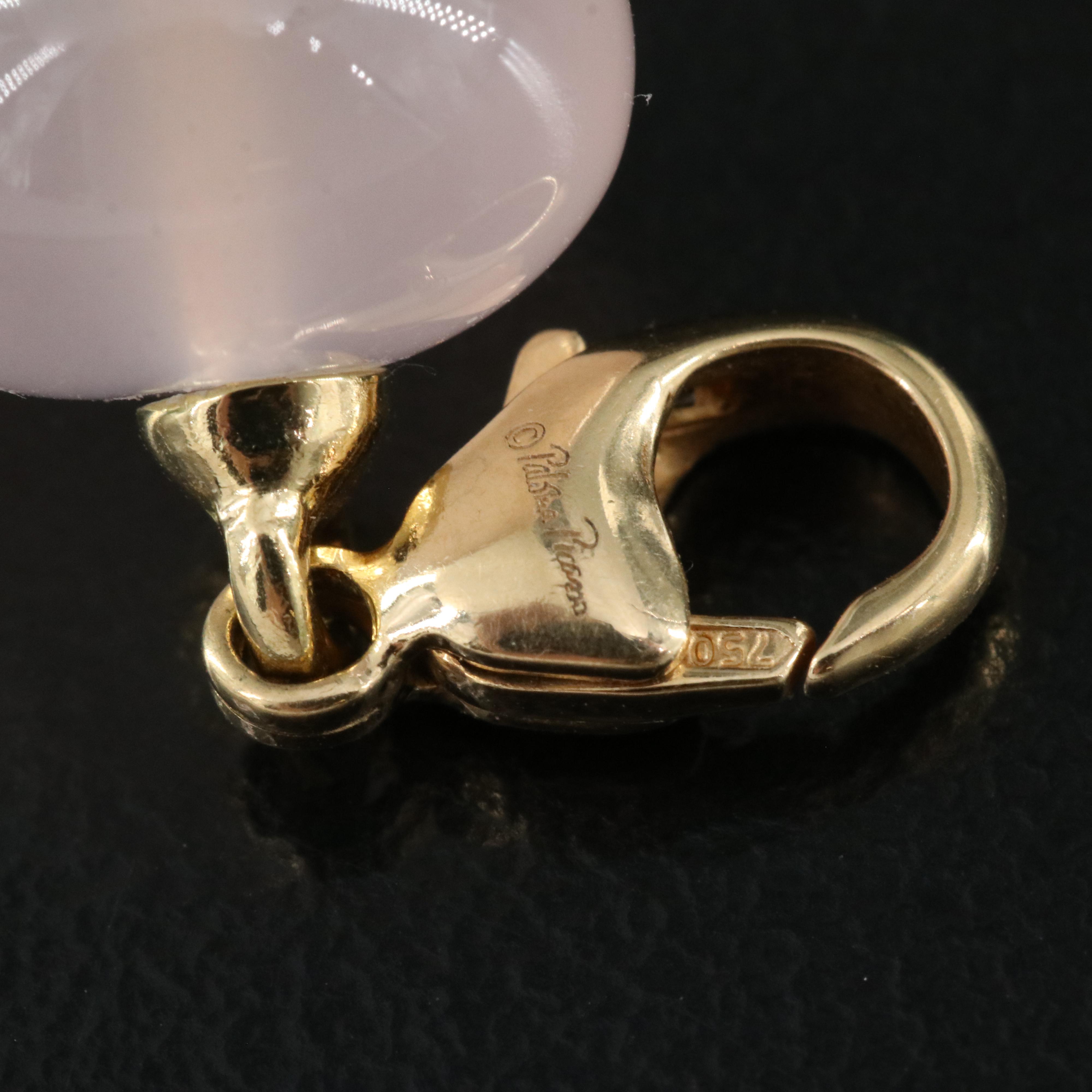 Paloma Picasso for Tiffany & Co. 18K Rose Quartz Enhancer Charm