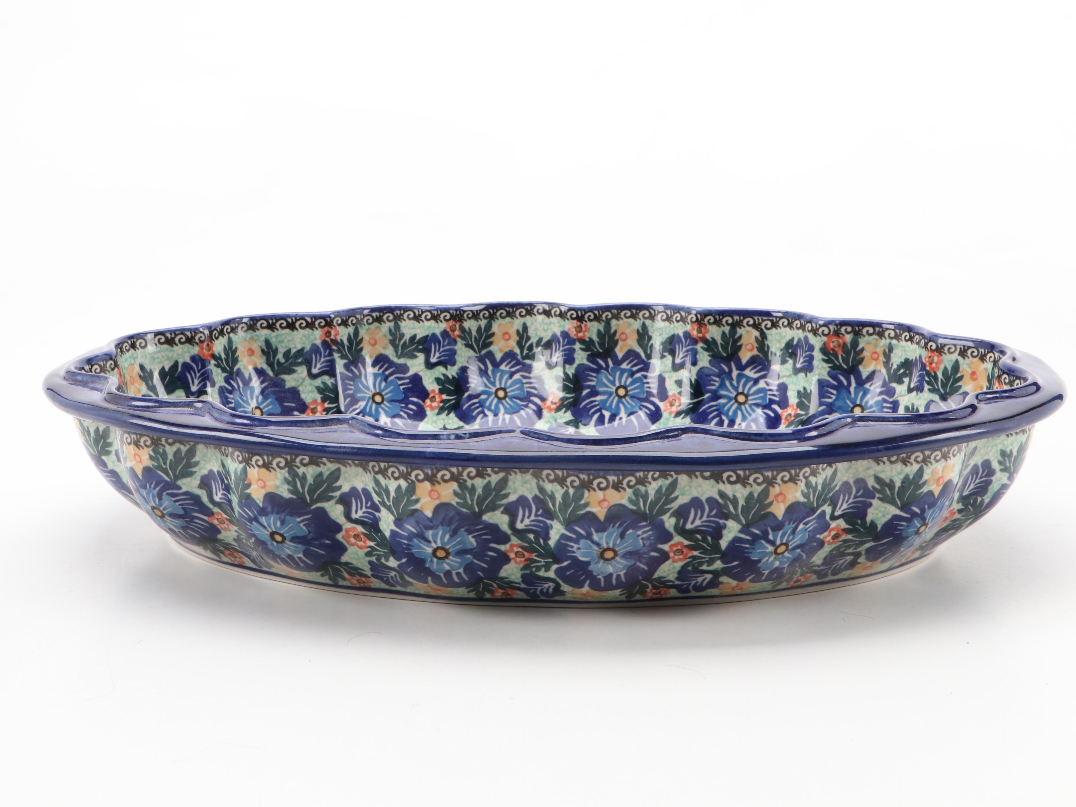 Polish Boleslawiec Stoneware Serveware