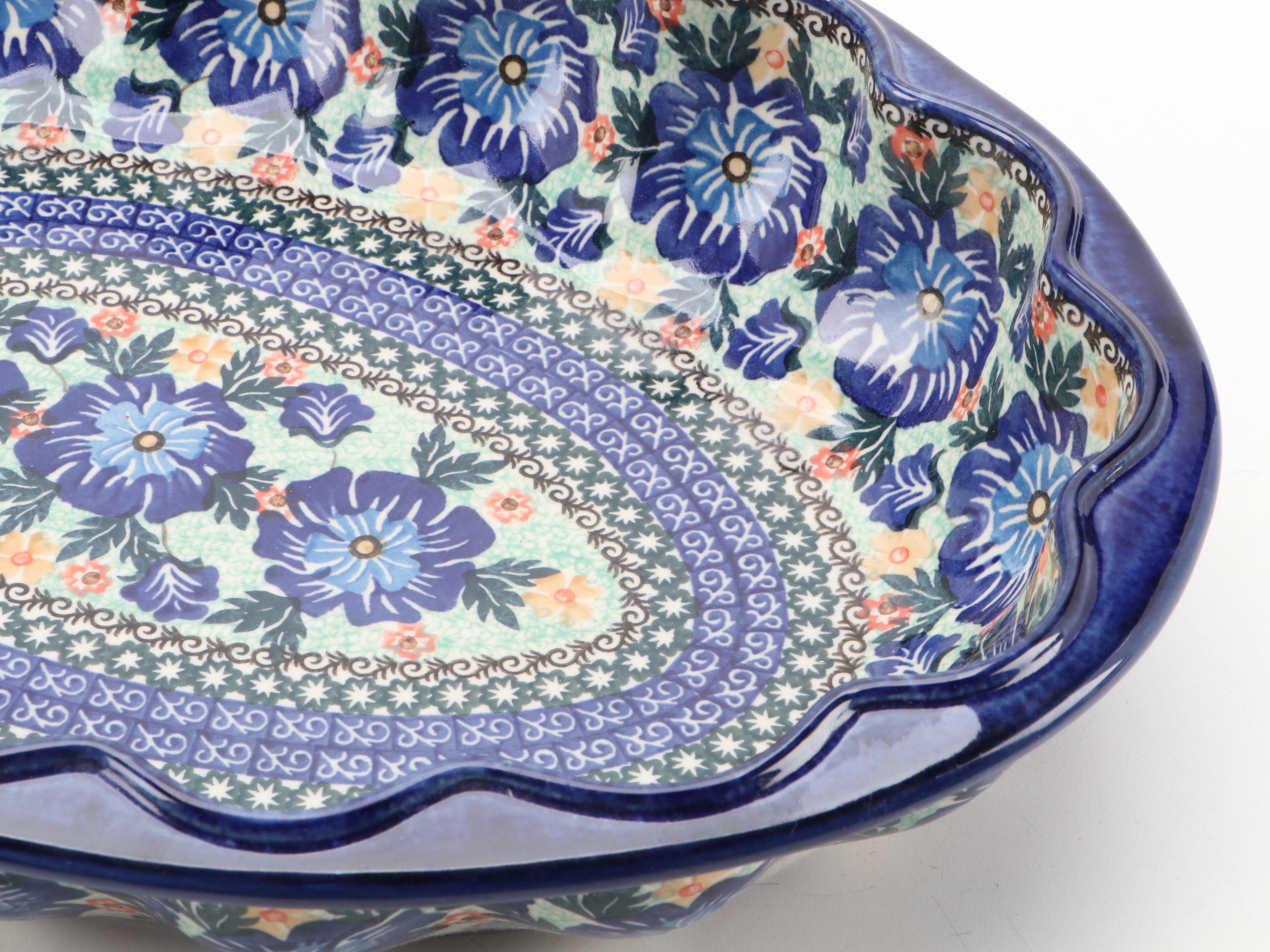 Polish Boleslawiec Stoneware Serveware