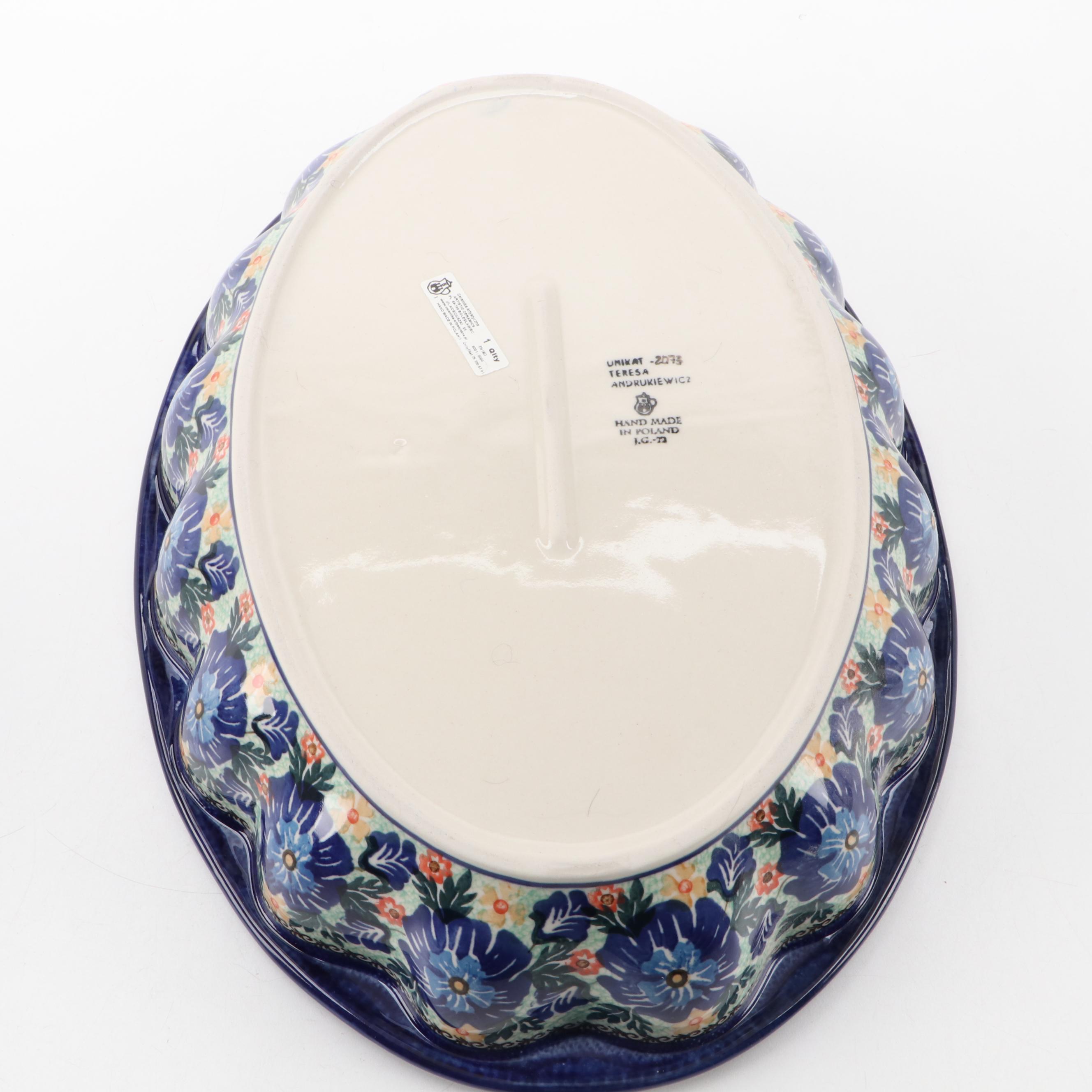 Polish Boleslawiec Stoneware Serveware