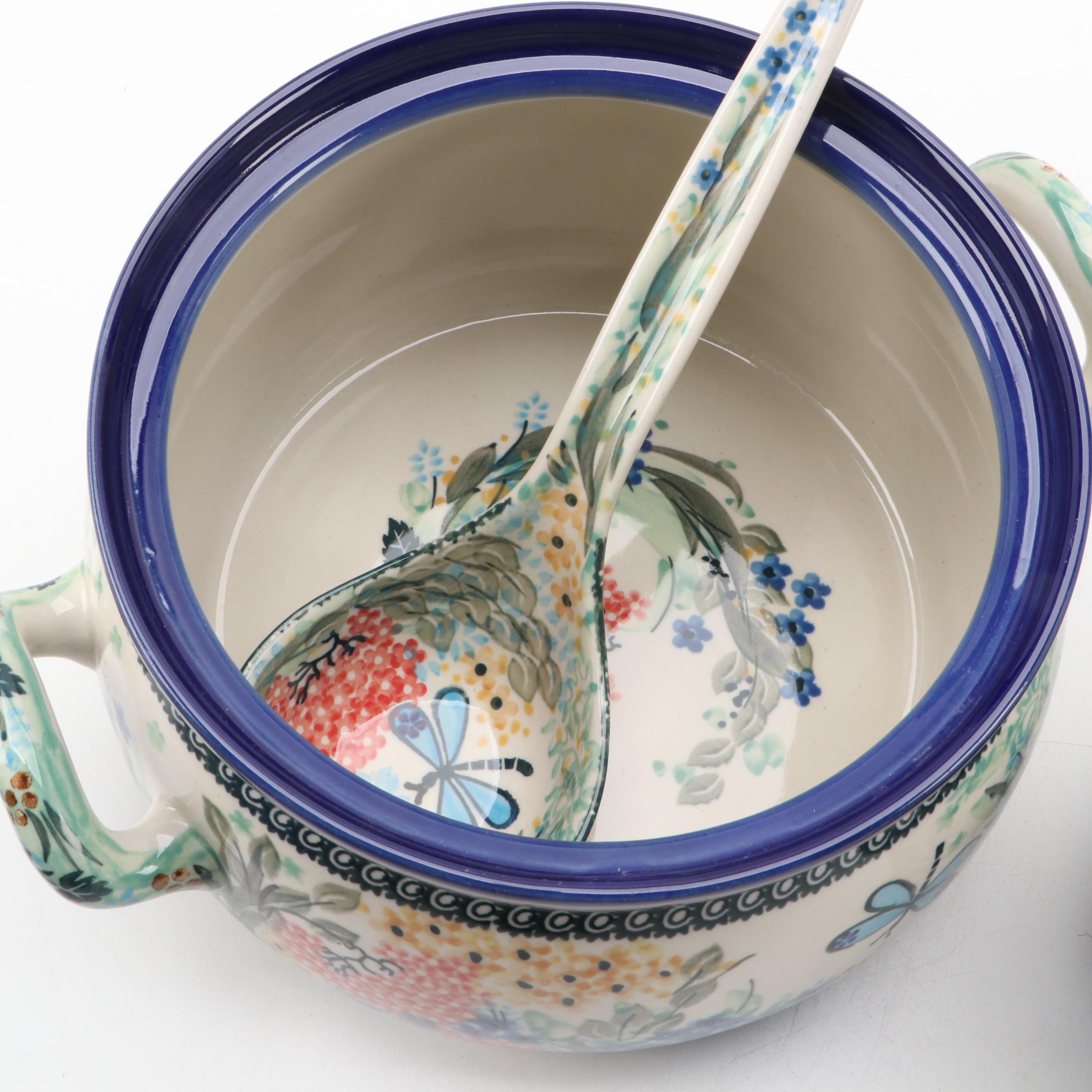 Polish Boleslawiec Stoneware Serveware