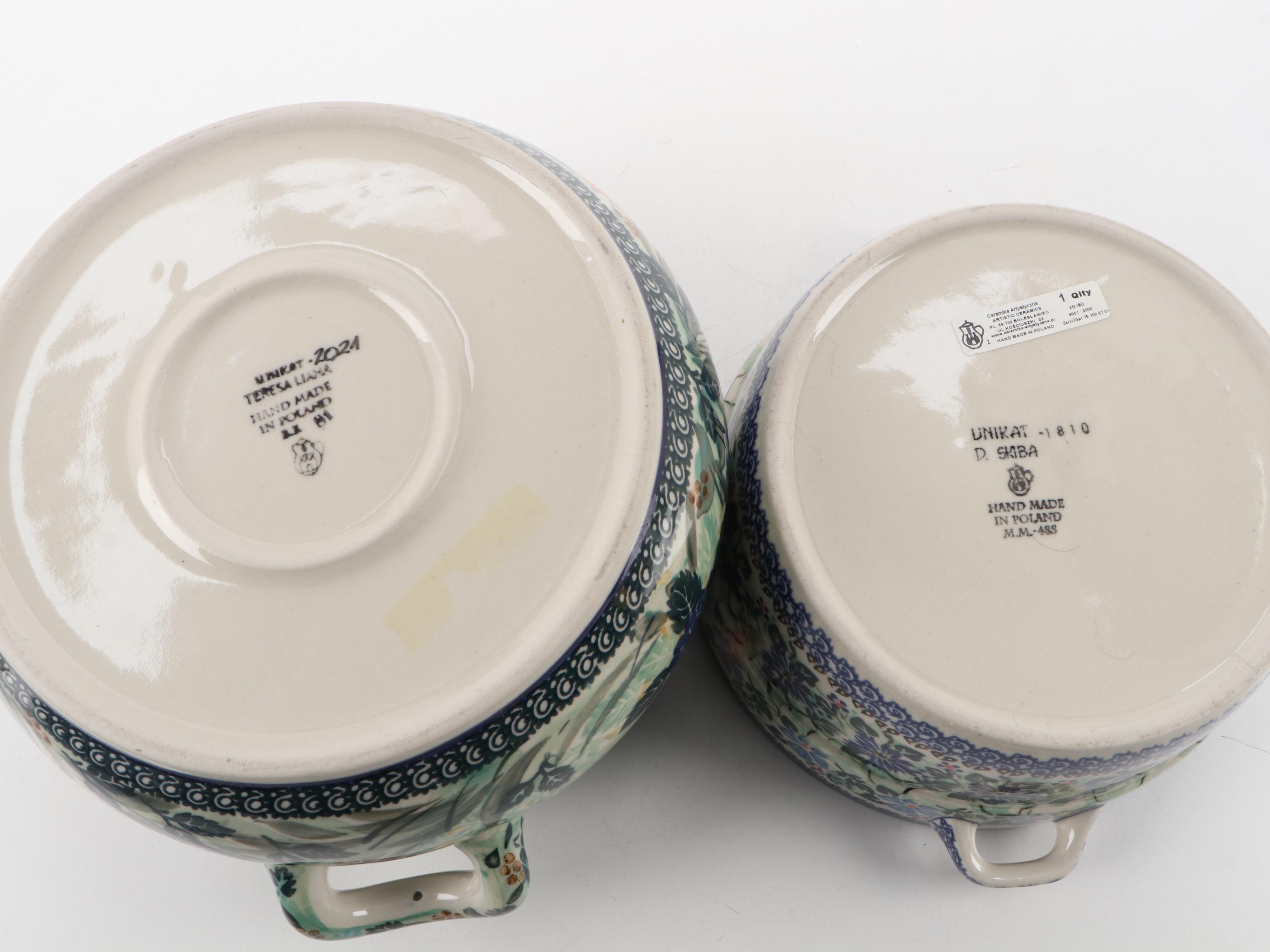 Polish Boleslawiec Stoneware Serveware